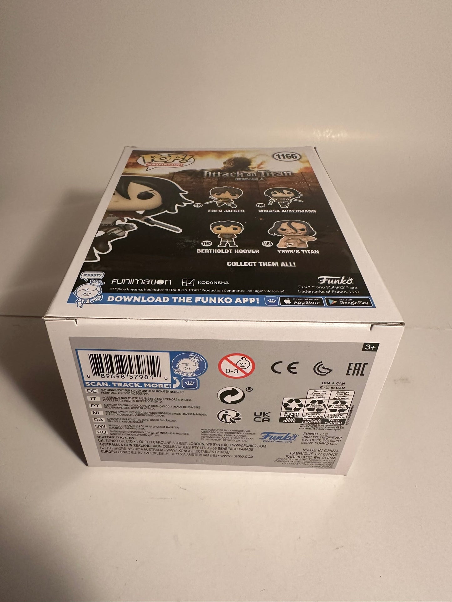 Attack on Titan - Mikasa Ackermann 1166 Funko Pop!