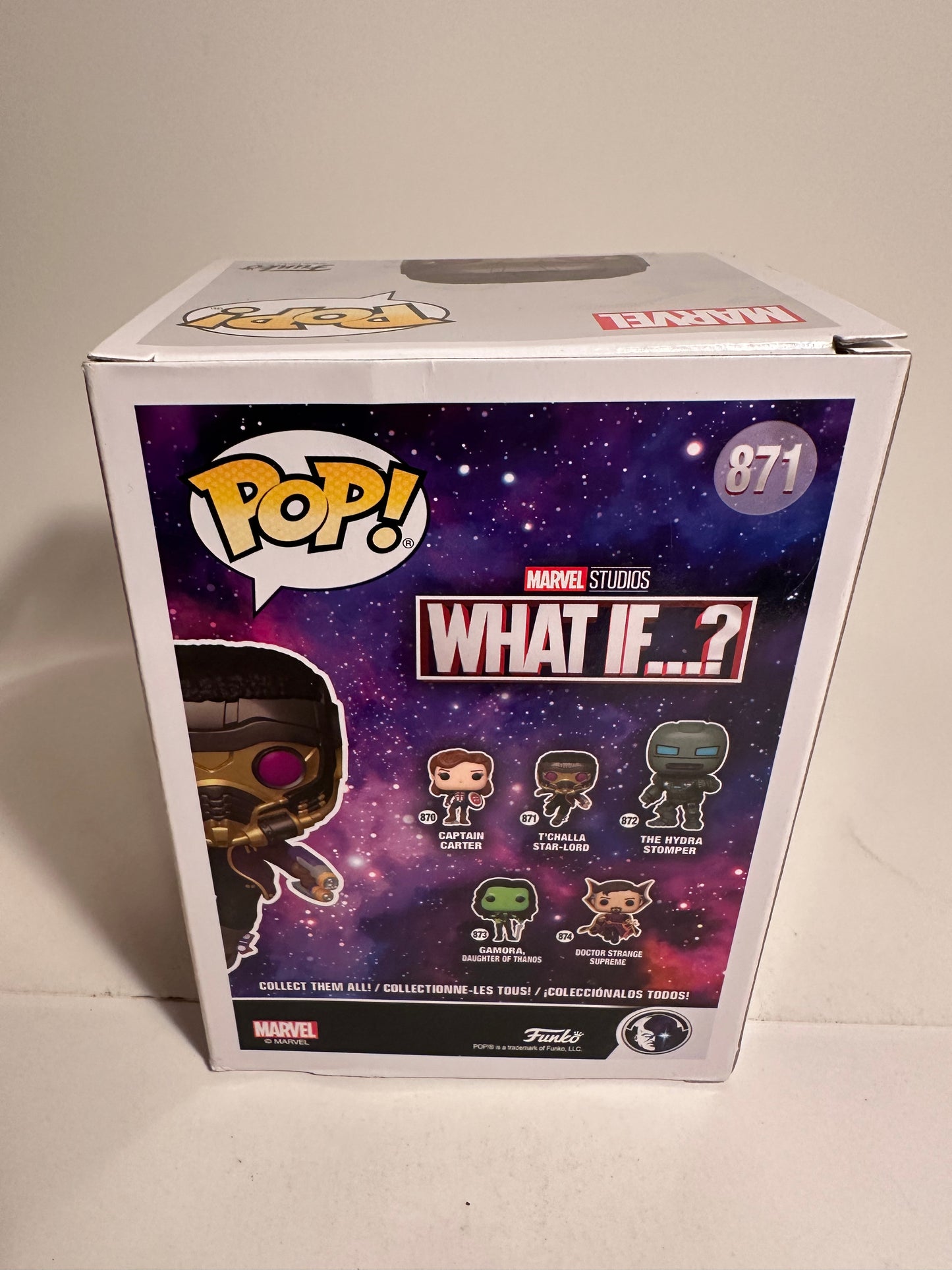 Marvel -T'challa Star-Lord 871 Funko Pop!