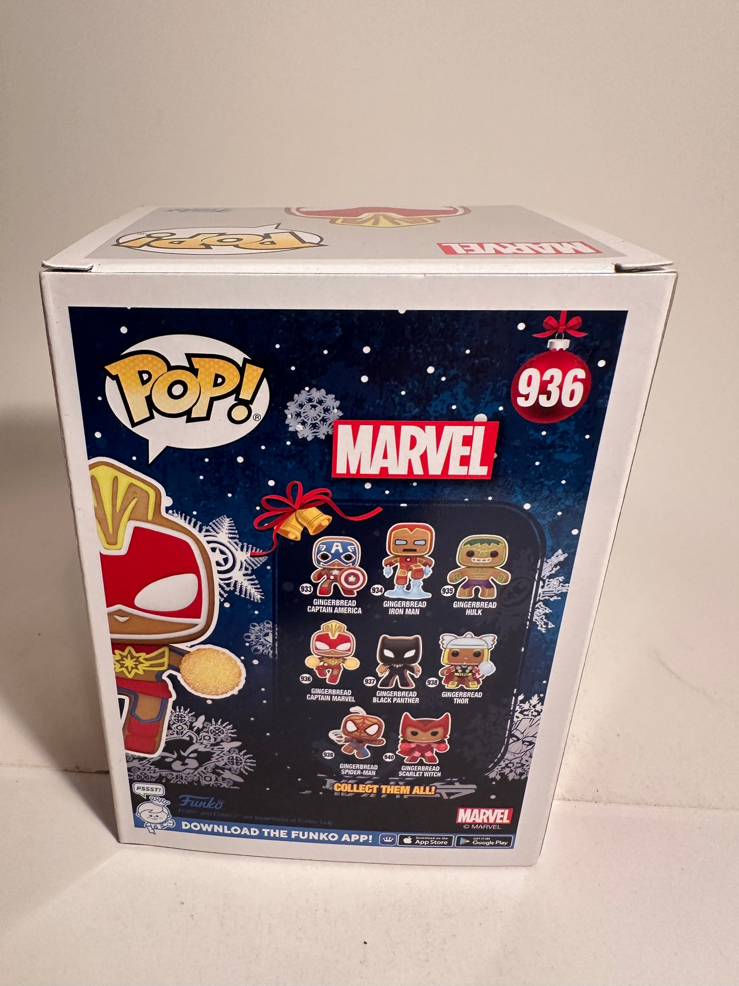 Marvel - Gingerbread Captain Marvel 936 Funko Pop!