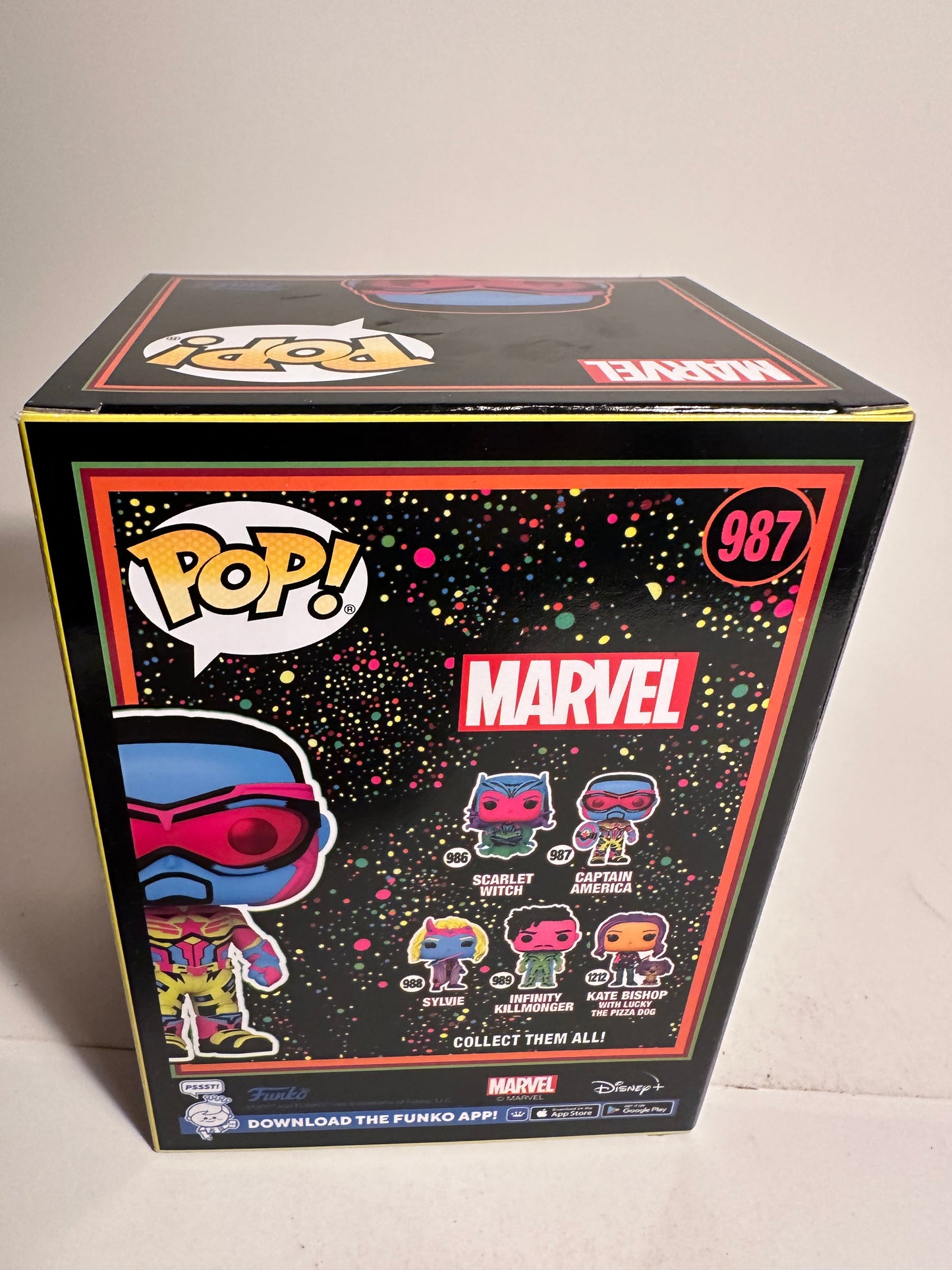 Marvel - Captain America BLACKLIGHT (Target Exclusive) 987 Funko Pop!