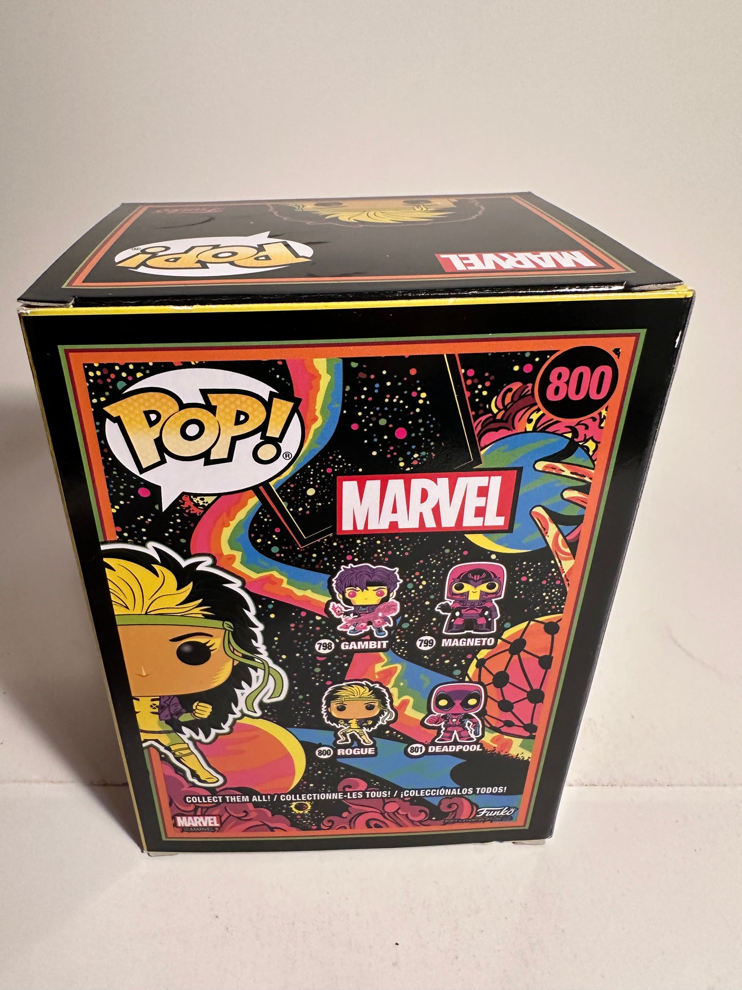 Marvel - Rogue BLACKLIGHT (Special Edition) 800 Funko Pop!