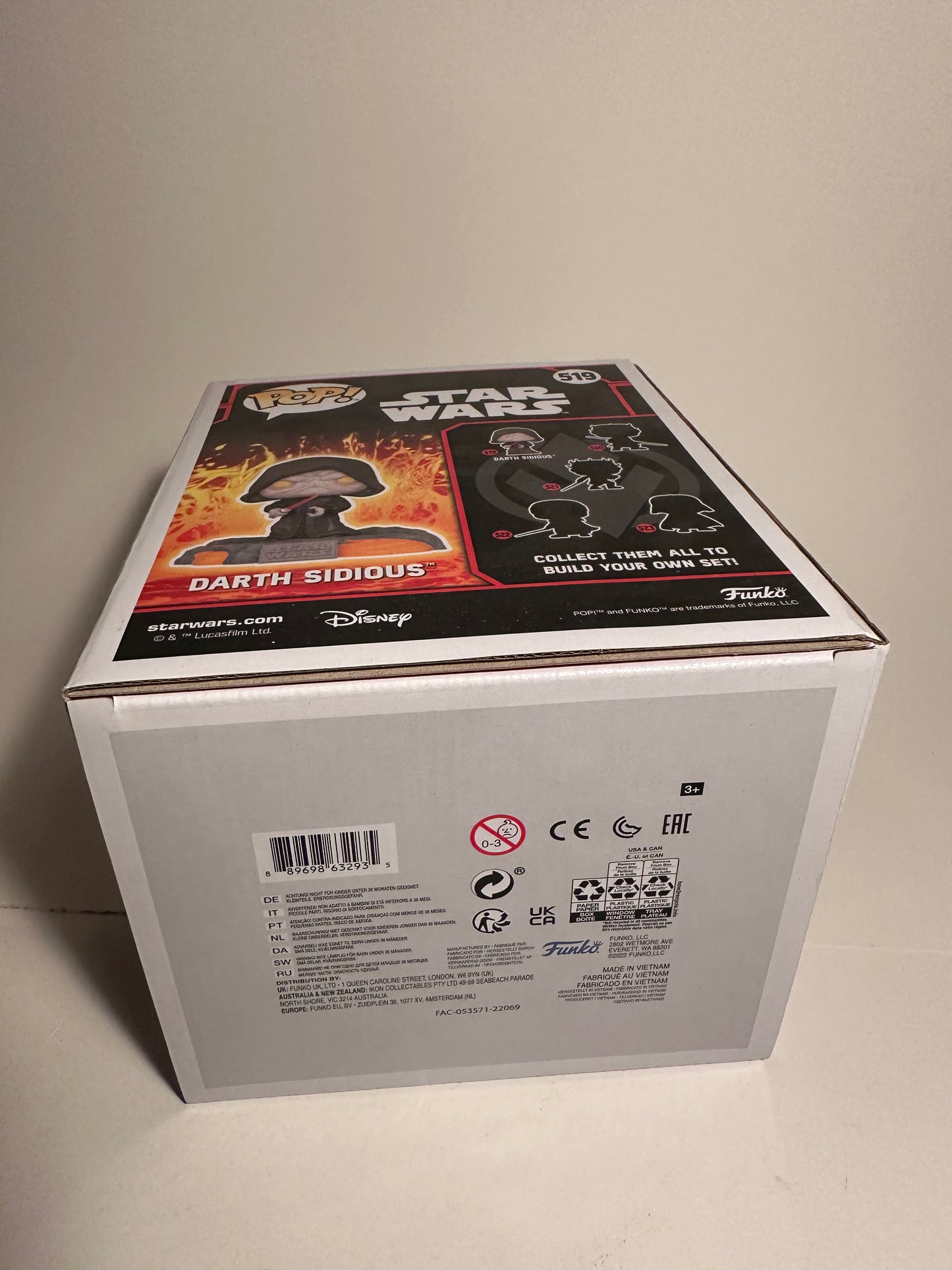 Star Wars - Darth Sidious 6" GITD (EB Games Exclusive) 519  Funko Pop!