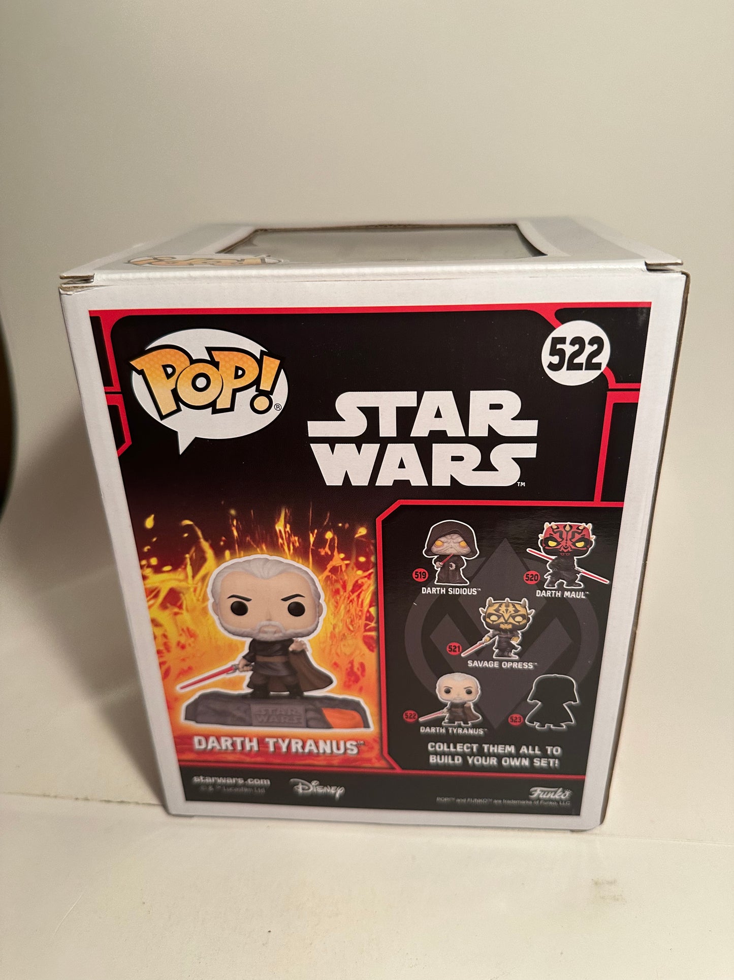 Star Wars - Darth Tyranus 6" GITD (Gamestop Exclusive) 522  Funko Pop!