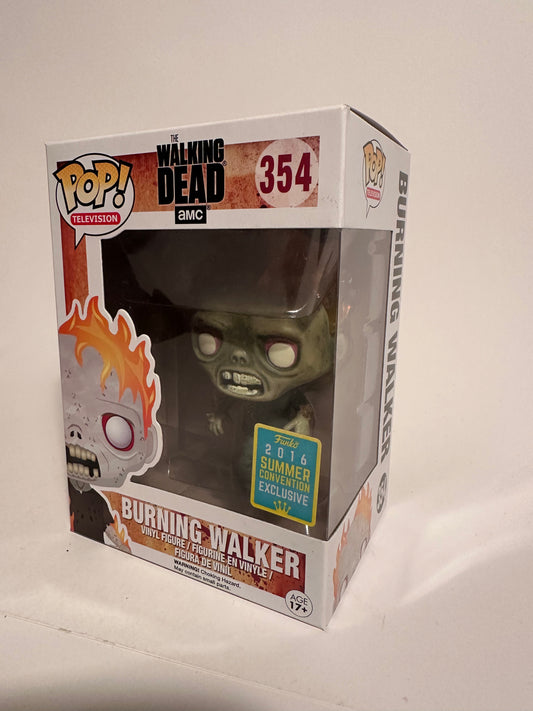 The Walking Dead - Burning Walker (2016 Summer Convention Exclusive) 354 Funko Pop!