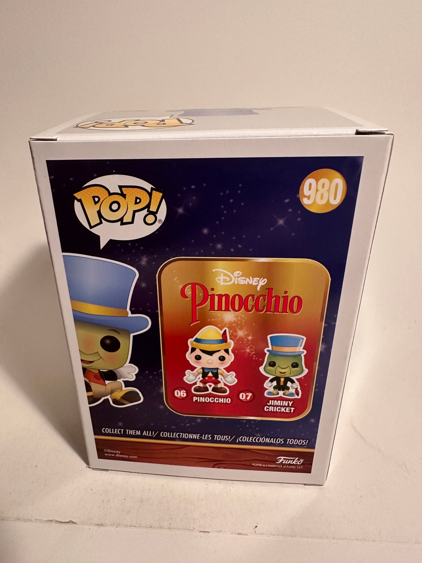 Pinocchio - Jiminy Cricket ( Funko 2022 Fall Convention Limited Edition) 980 Funko Pop!