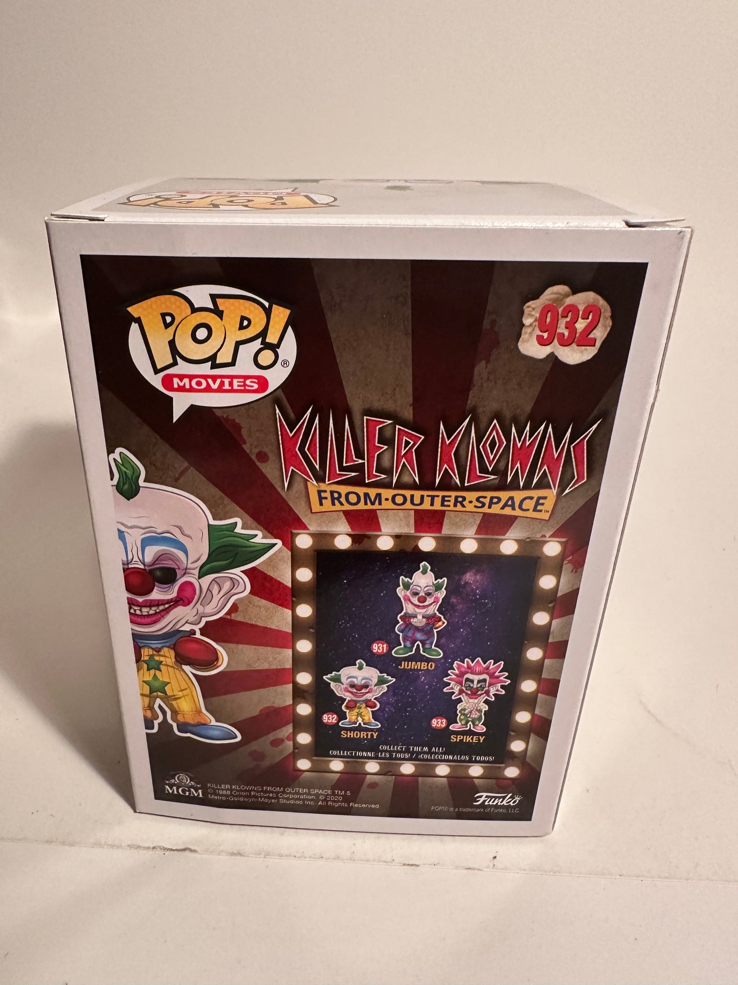 Killer Klowns from Outer Space - Shorty 932 Funko Pop!