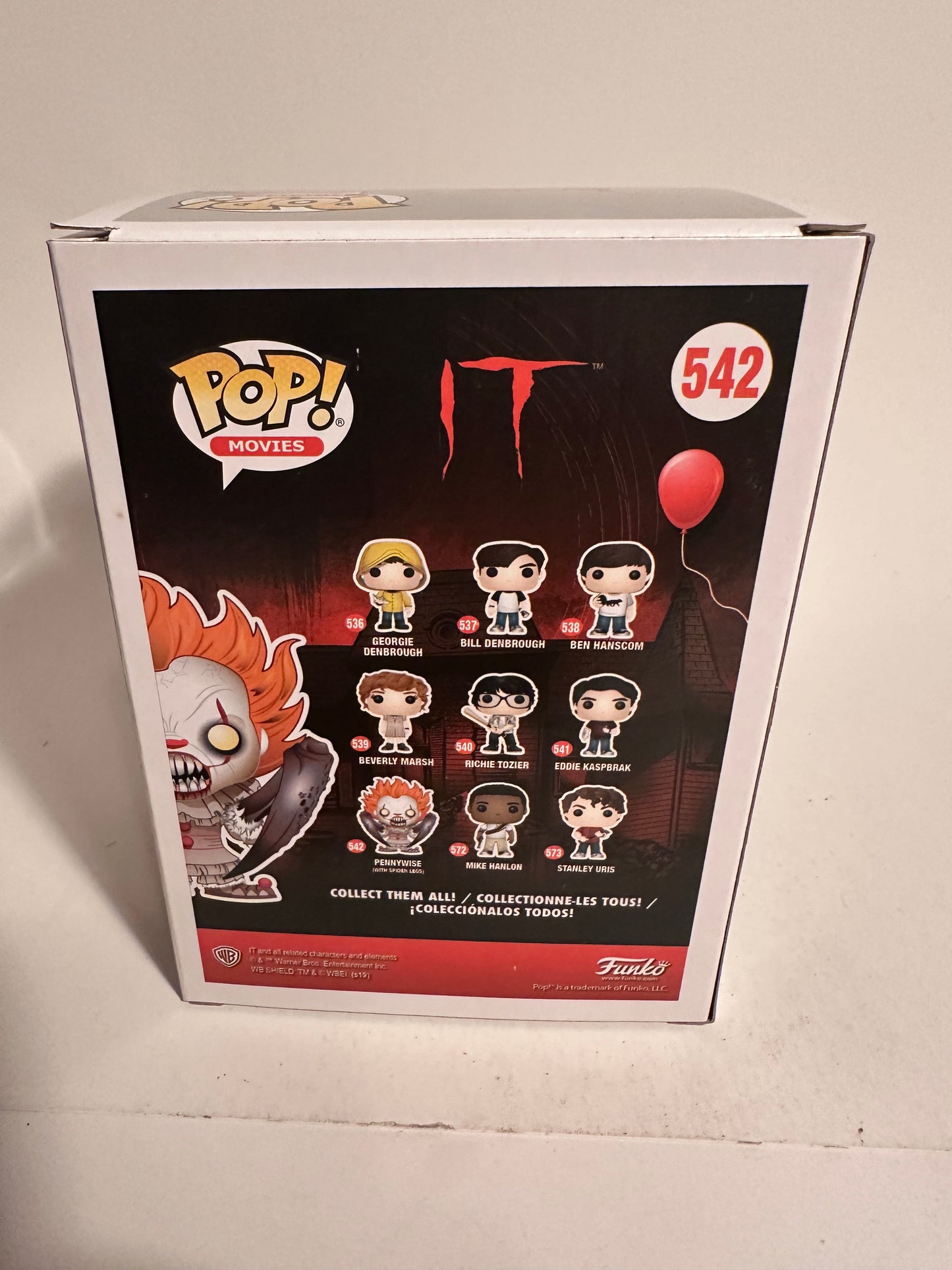 IT - Pennywise GITD (Entertainment Earth Exclusive) 542 Funko Pop!