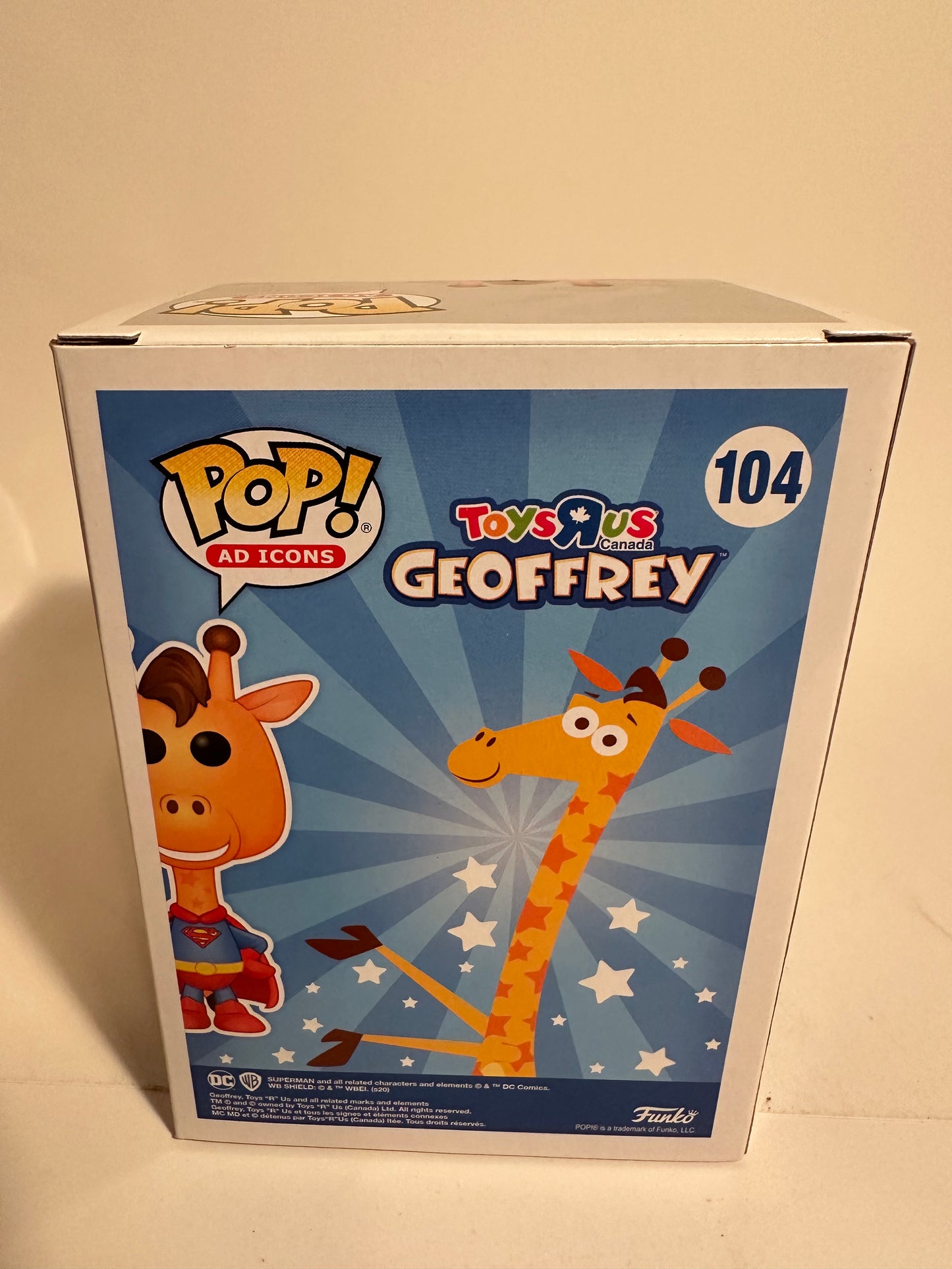 Geoffrey as Superman (ToysRUs Exclusive) 104 Funko Pop!