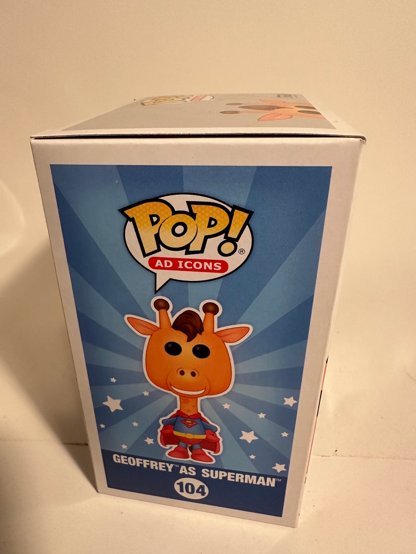 Geoffrey as Superman (ToysRUs Exclusive) 104 Funko Pop!