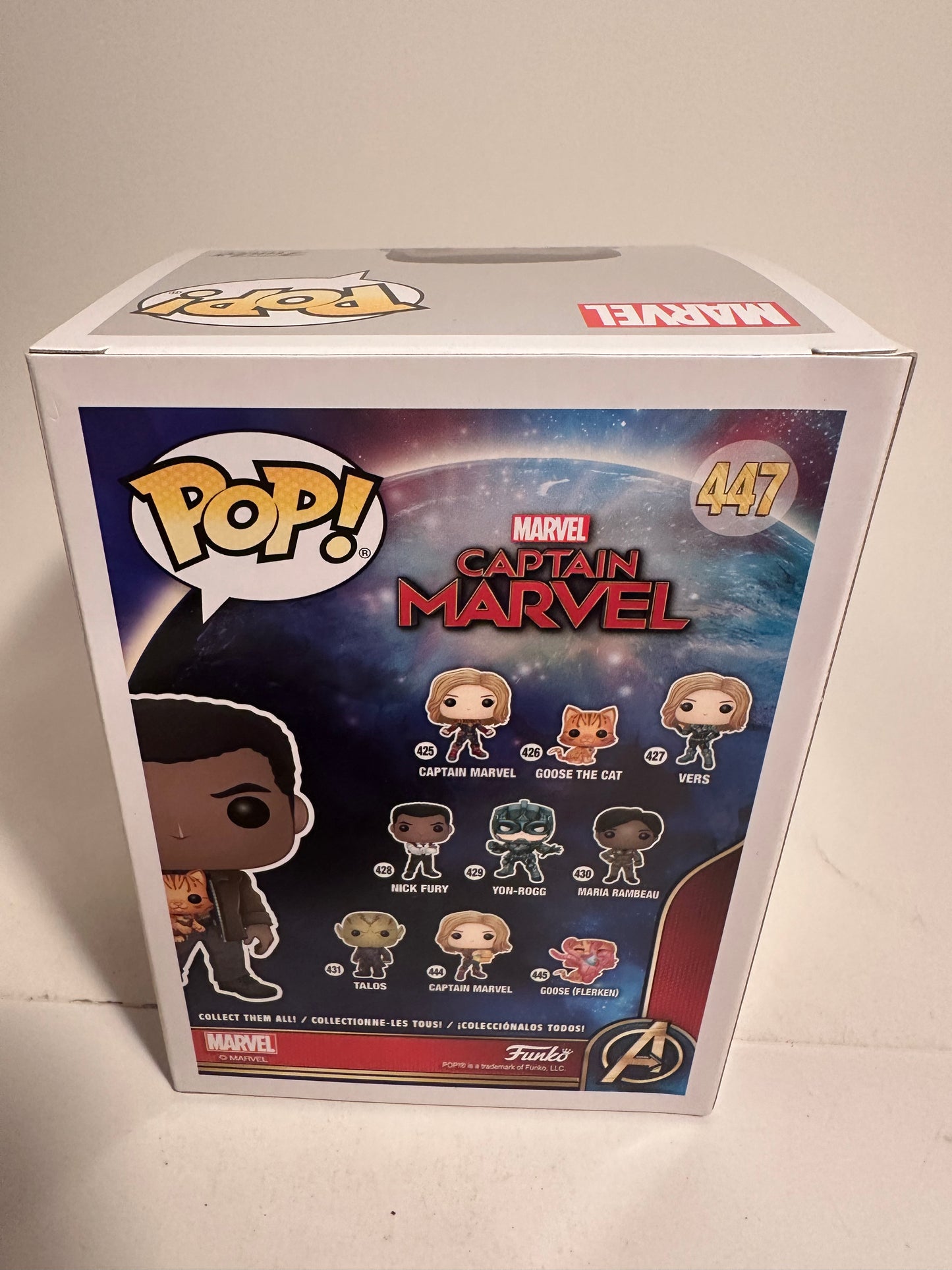 Captain Marvel - Nick Fury (Marvel Exclusive) 447 Funko Pop!