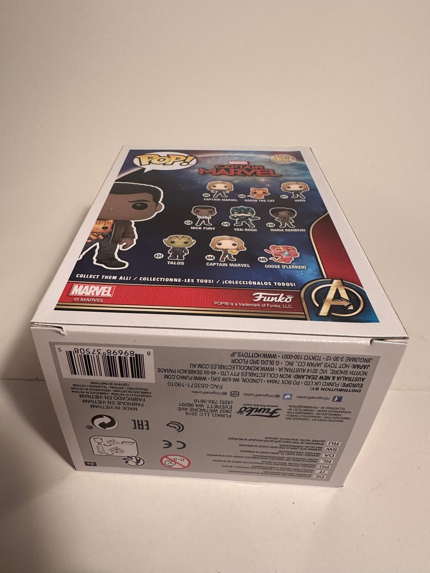 Captain Marvel - Nick Fury (Marvel Exclusive) 447 Funko Pop!