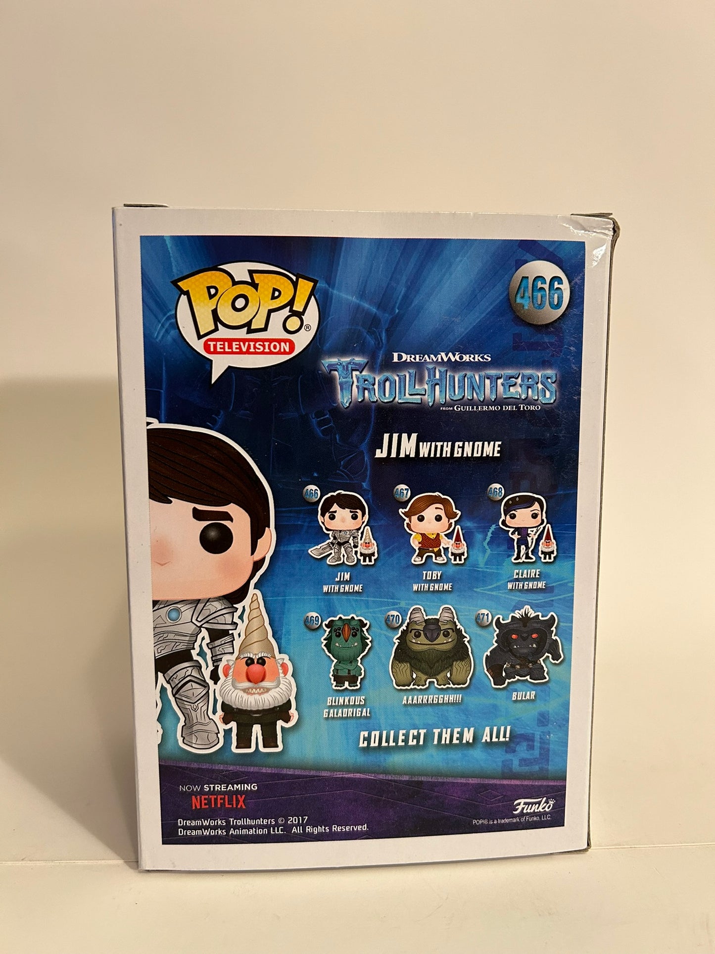 Troll Hunters - Jim with Gnome CHASE 466 Funko Pop!