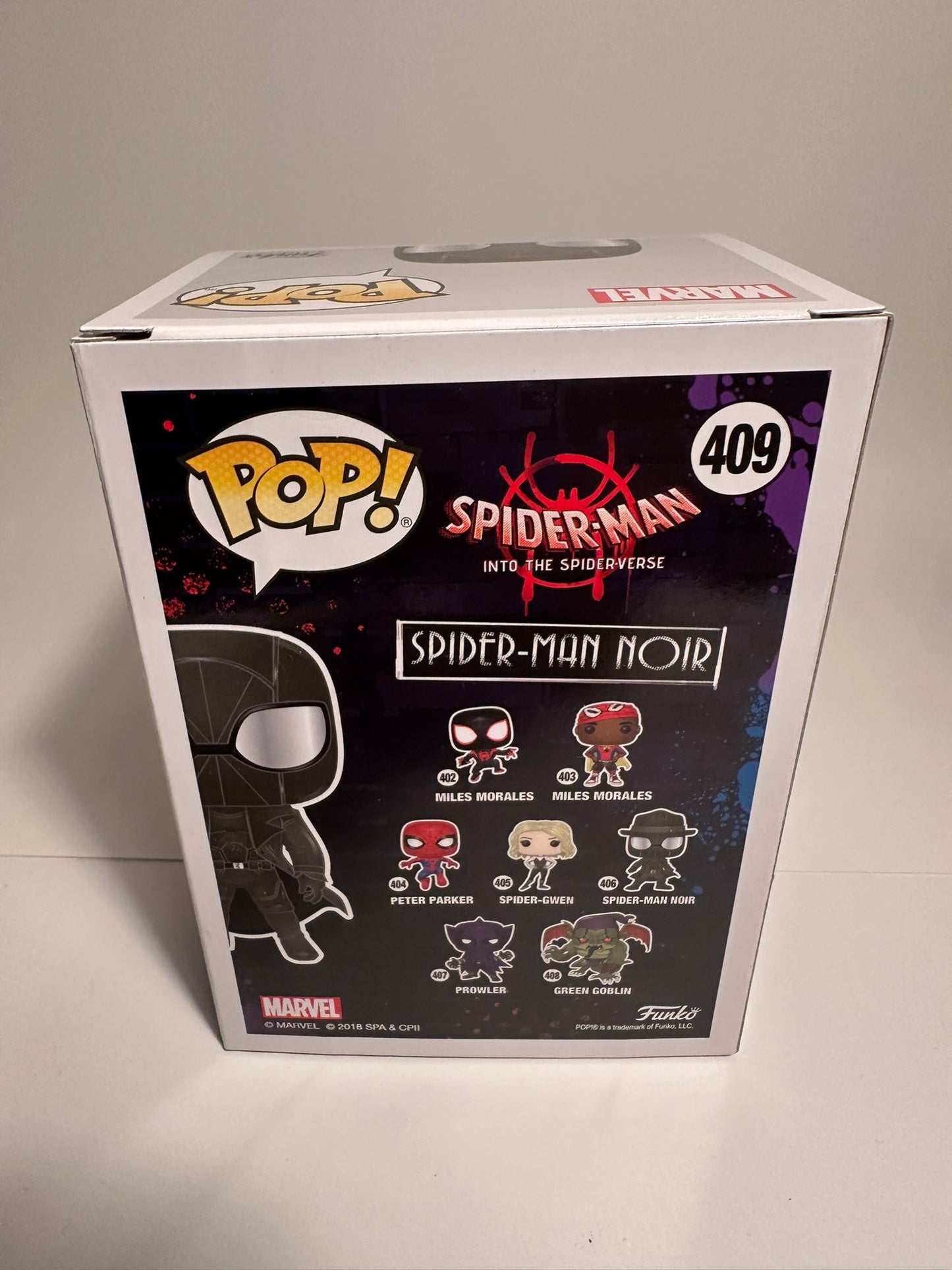 Spider-Man Noir 409 Funko Pop!