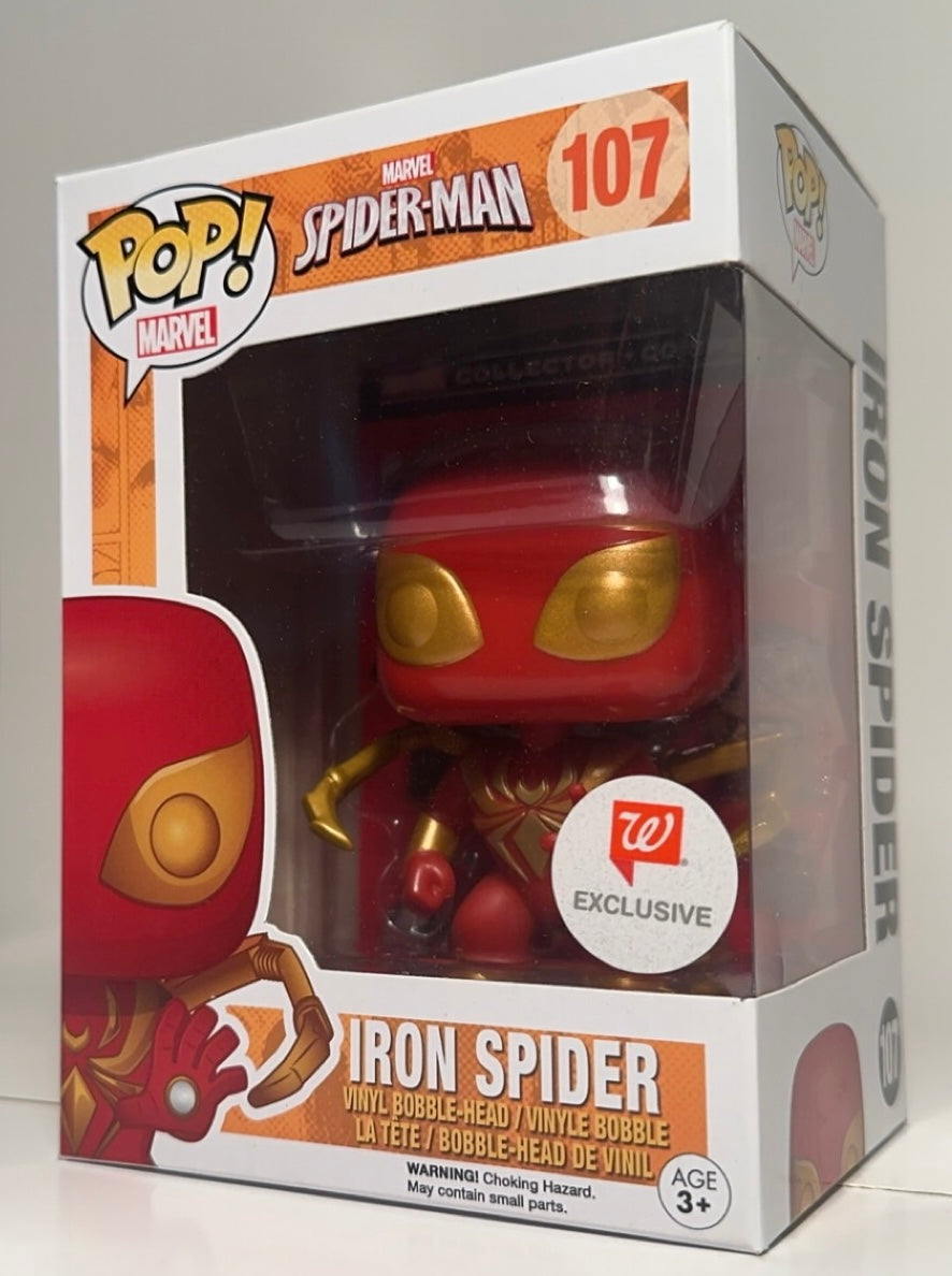 Spider-man - Iron Spider (Walgreens Exclusive) 107 Funko Pop!