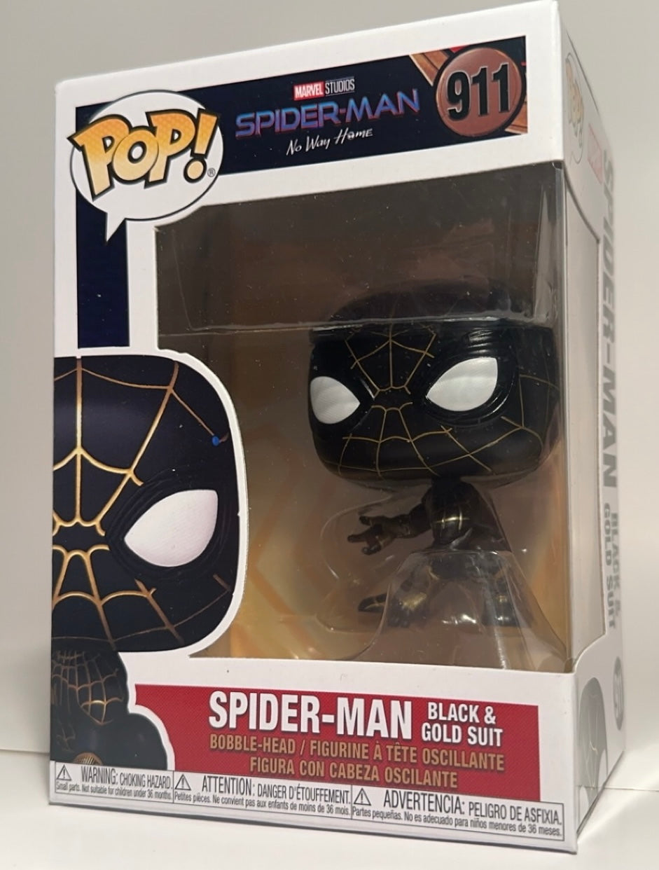 Spider-Man black and gold suit 911 Funko Pop!