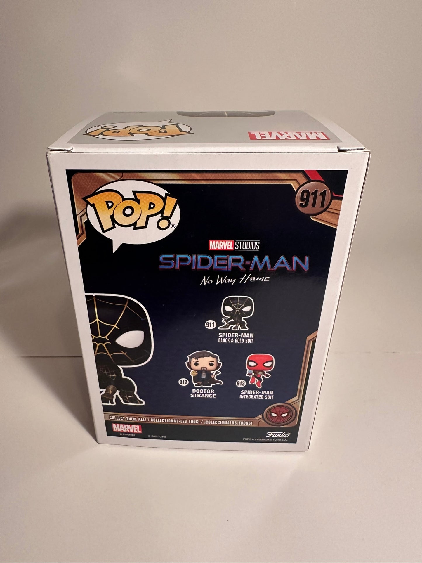 Spider-Man black and gold suit 911 Funko Pop!