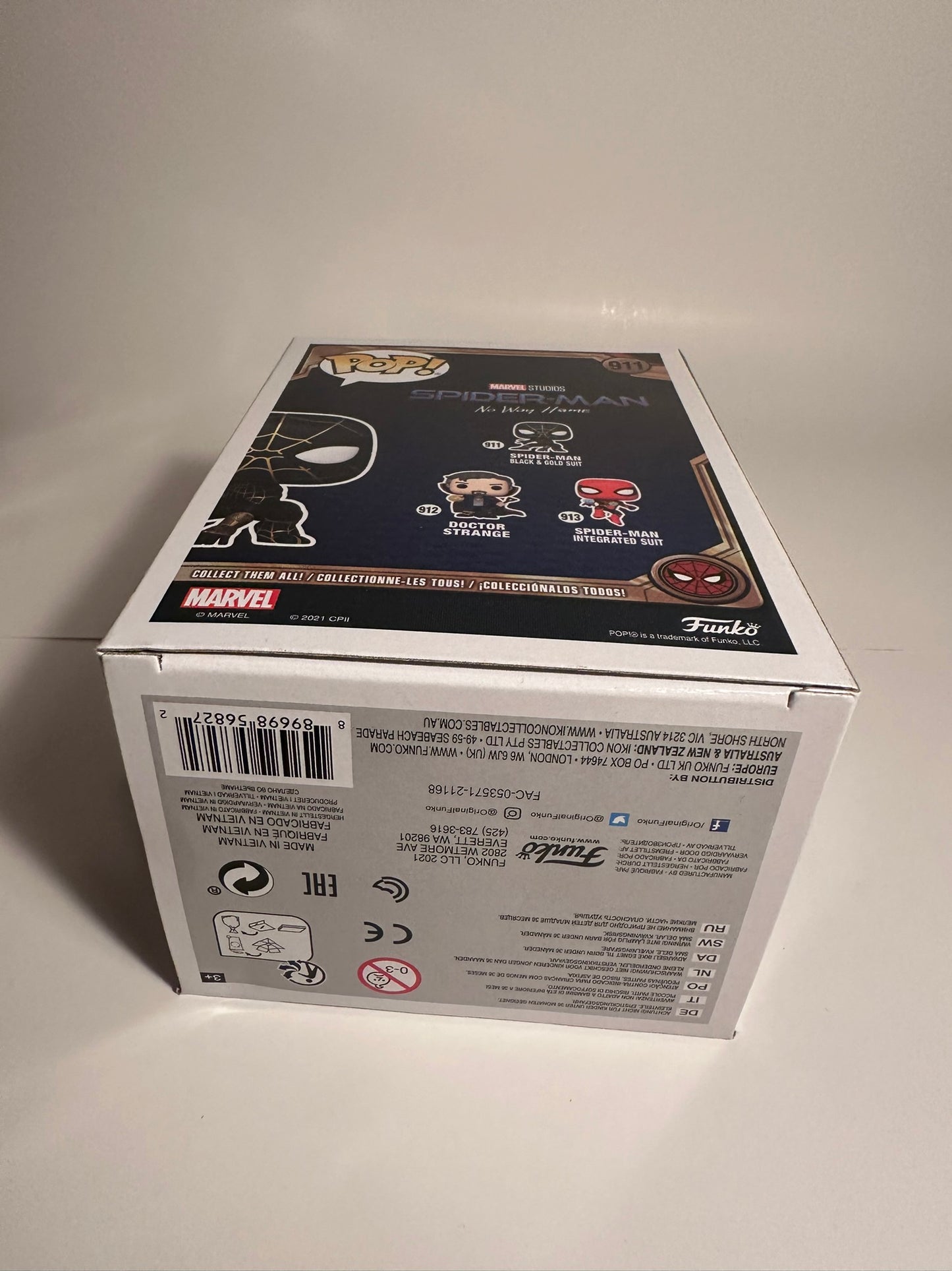 Spider-Man black and gold suit 911 Funko Pop!