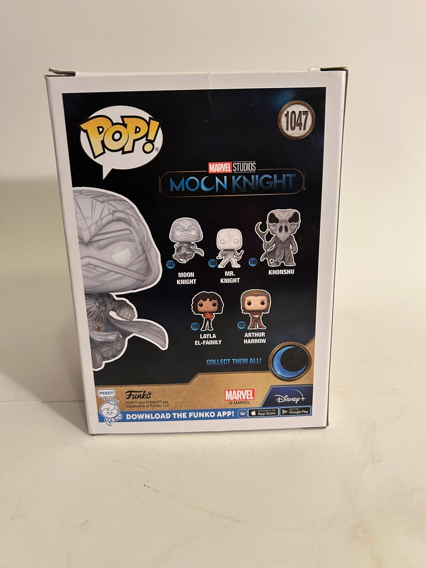 Marvel - Moon Knight 1047 GITD (Hot Topic Exclusive) Funko Pop! (Damaged)