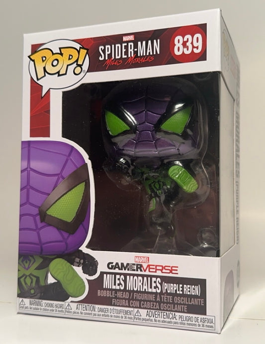 Spider-Man - Miles Morales purple reign 839 Funko Pop!