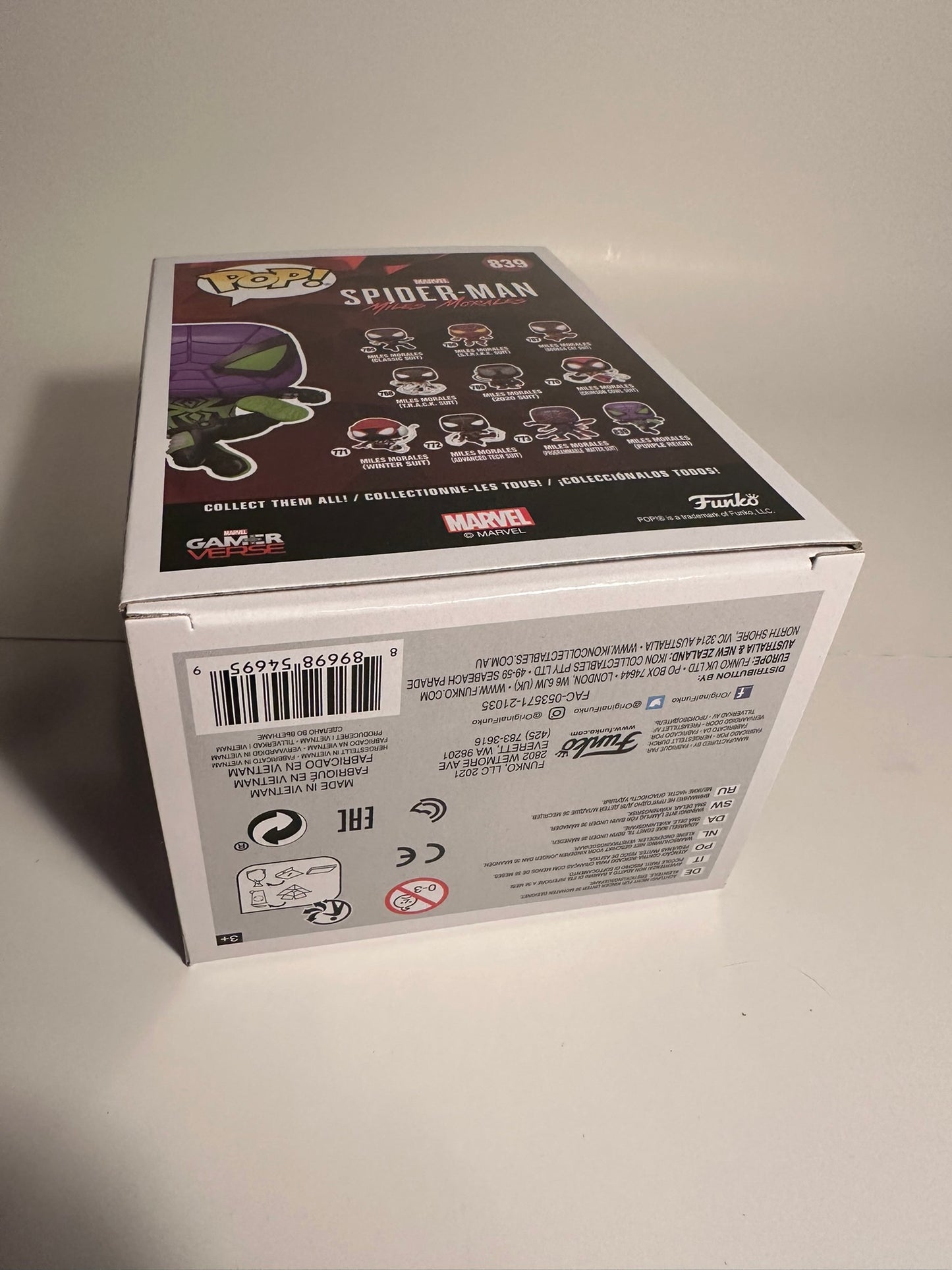 Spider-Man - Miles Morales purple reign 839 Funko Pop!