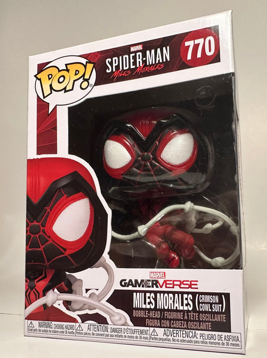 Spider-Man - Miles Morales crimson cowl suit 770 Funko Pop!