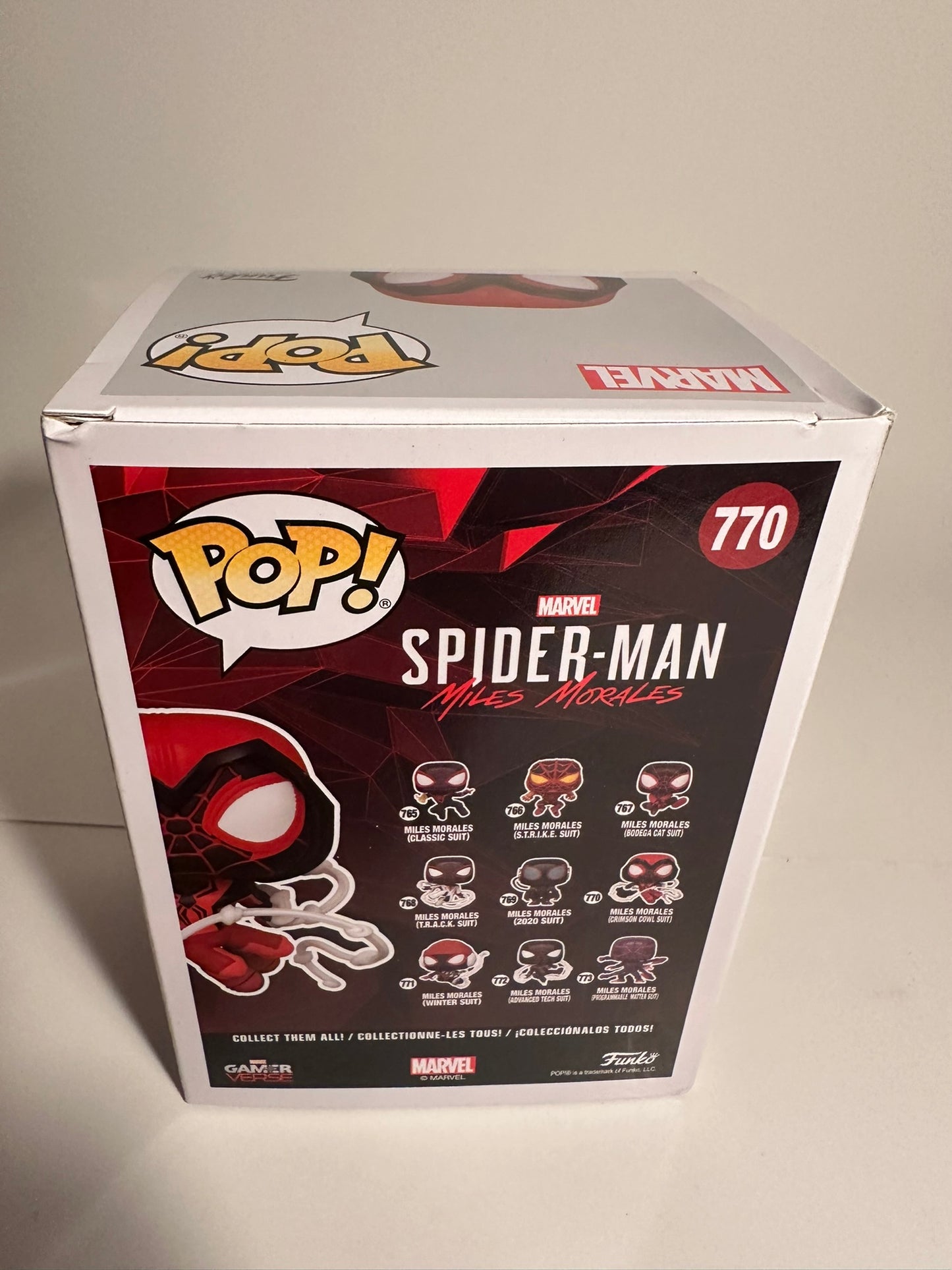 Spider-Man - Miles Morales crimson cowl suit 770 Funko Pop!