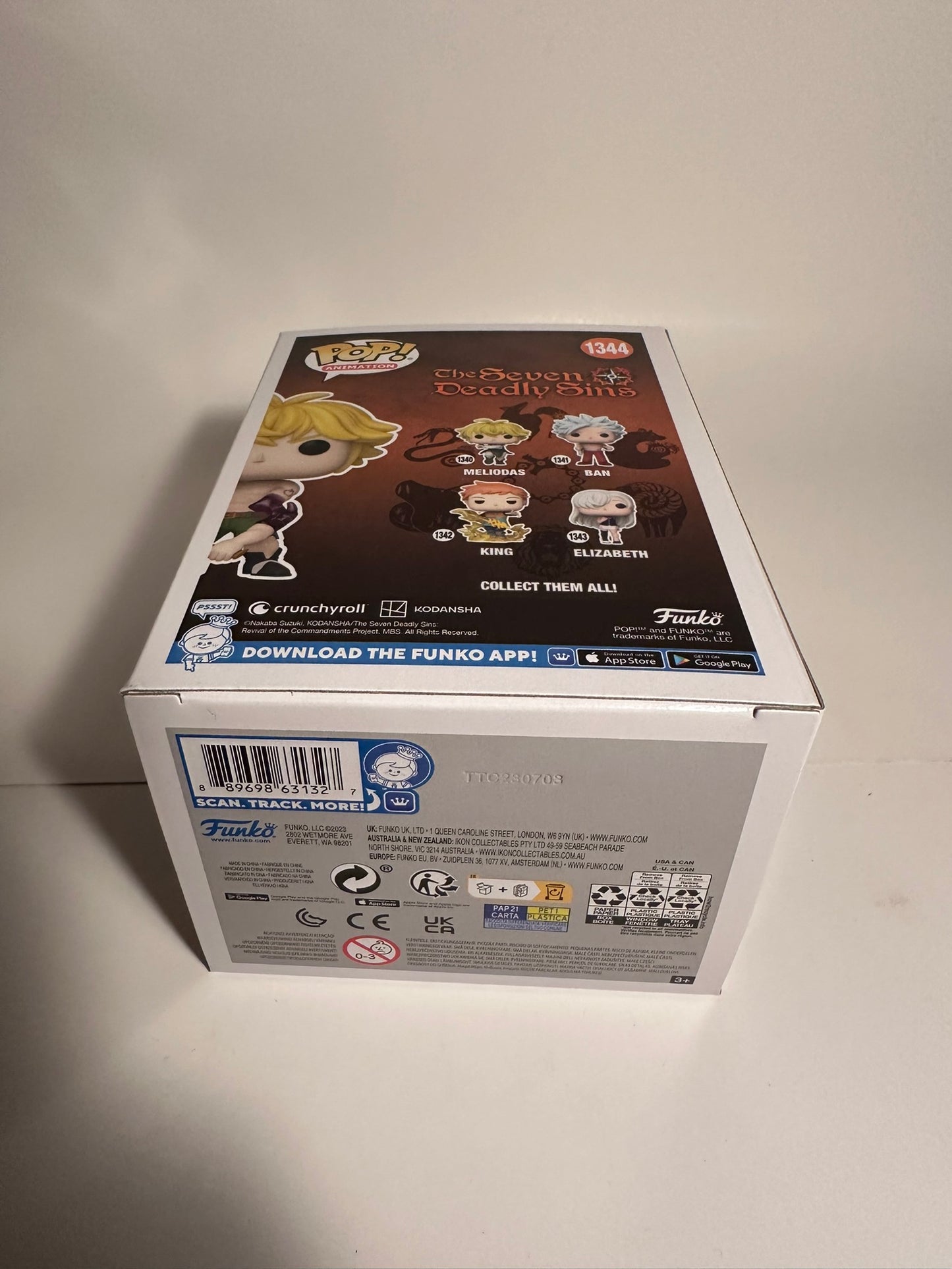 The Seven Deadly Sins - Meliodas (AAA Anime Exclusive) 1344 Funko Pop!