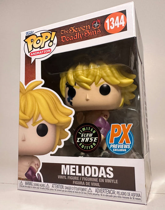 The Seven Deadly Sins - Meliodas GITD CHASE (PX Previews Exclusive) 1344 Funko Pop!