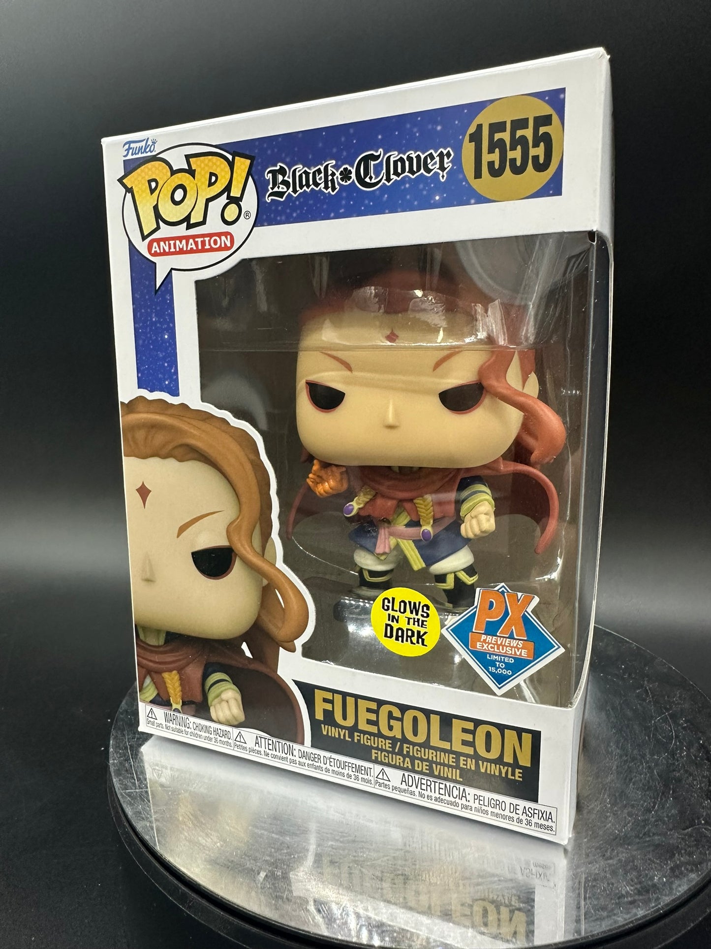 Black Clover - Fuegoleon 1555 GITD PX Exclusive Funko Pop!