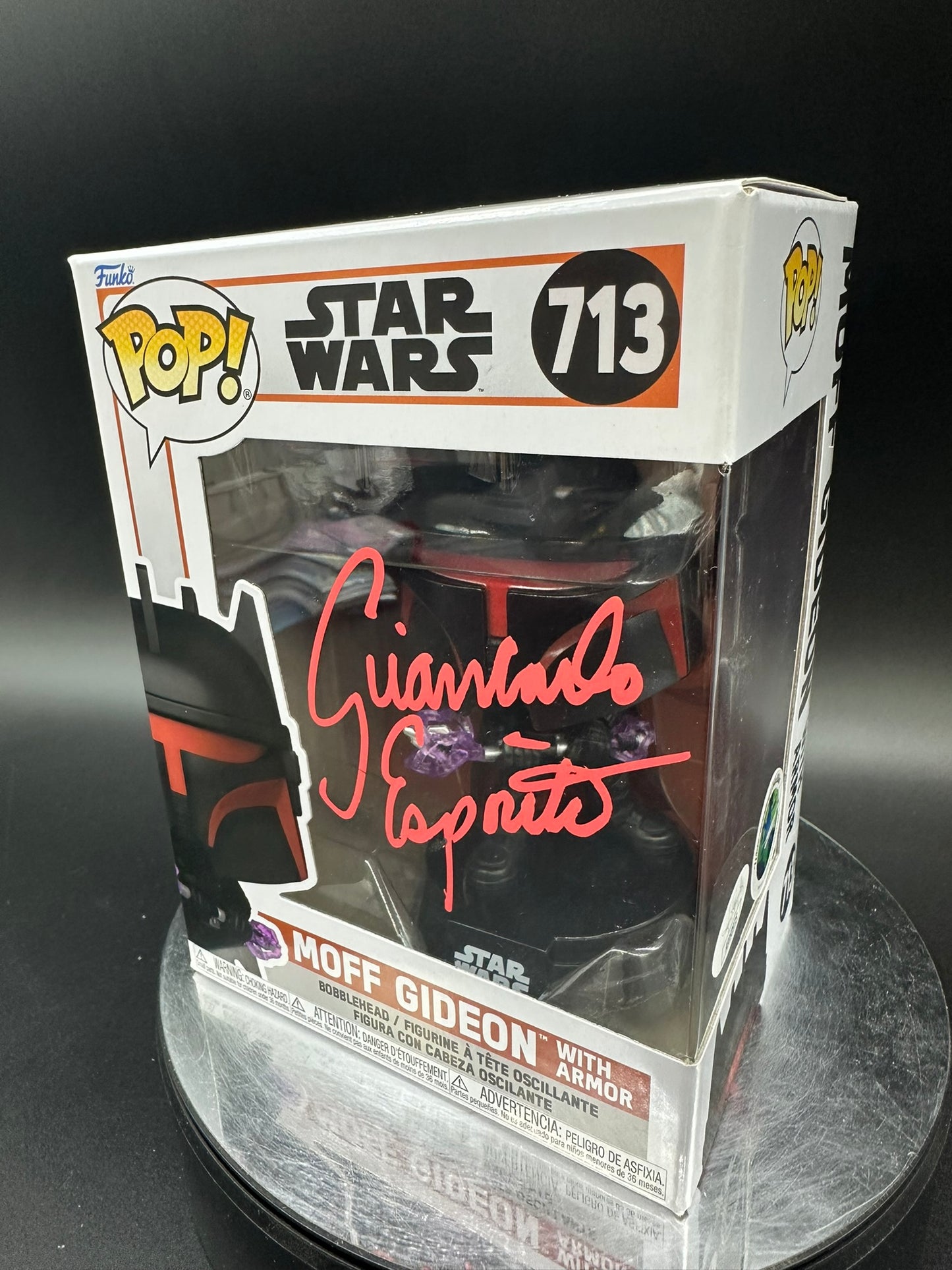 Star Wars - Moff Gideon 713 AUTOGRAPHED Funko Pop!