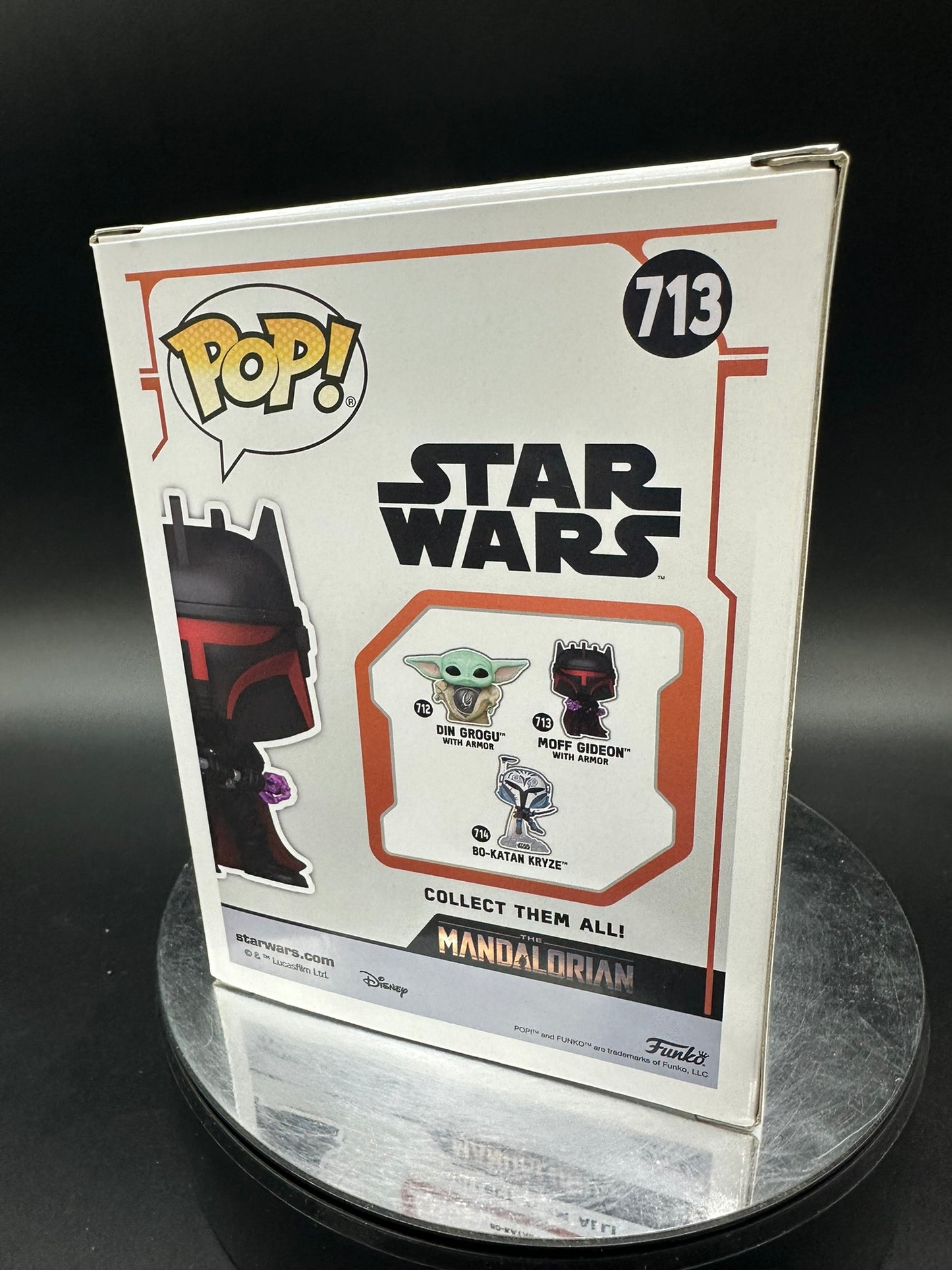 Star Wars - Moff Gideon 713 AUTOGRAPHED Funko Pop!