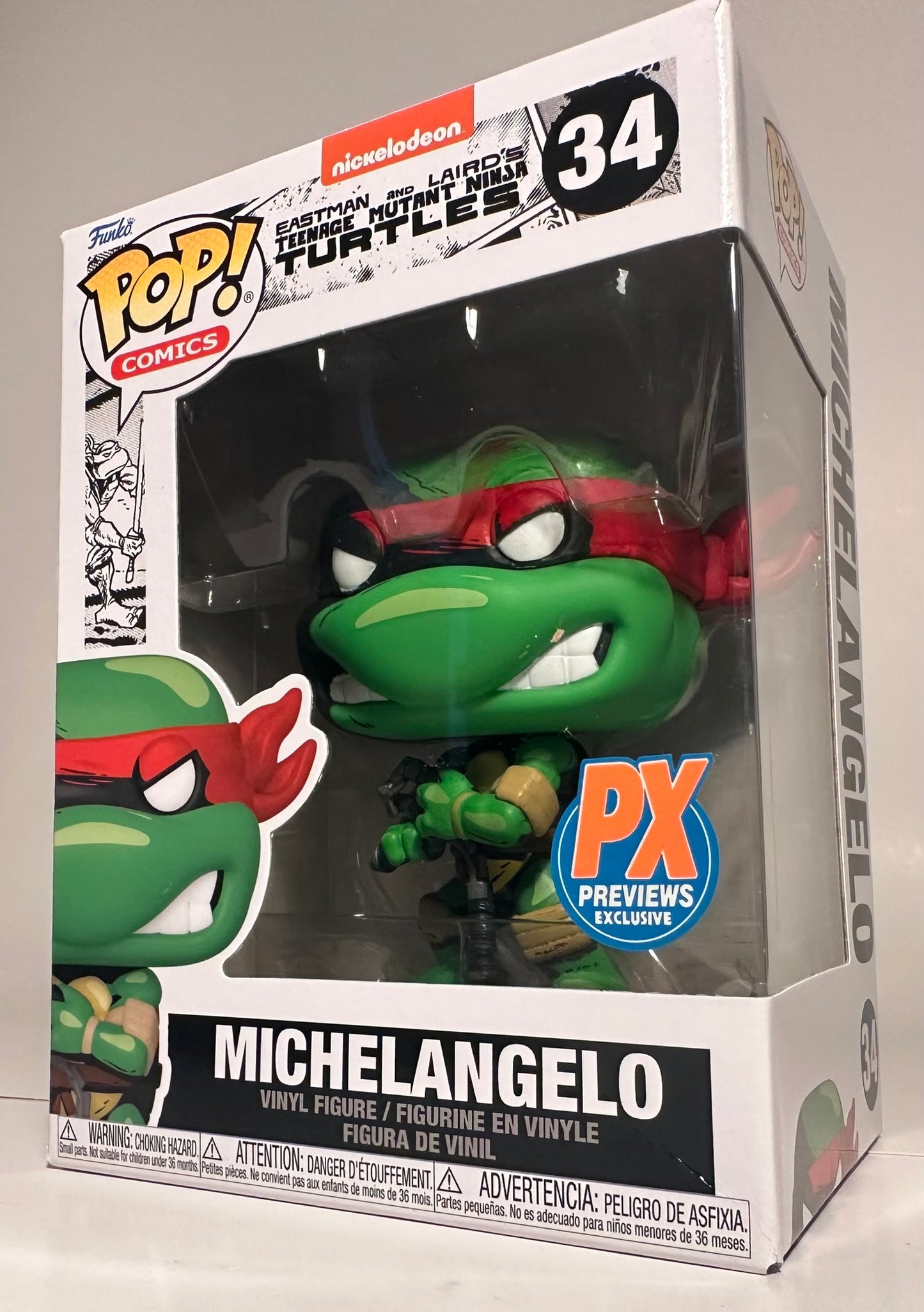 Teenage Mutant Ninja Turtles - Michelangelo (PX Previews Exclusive) 34 Funko Pop!