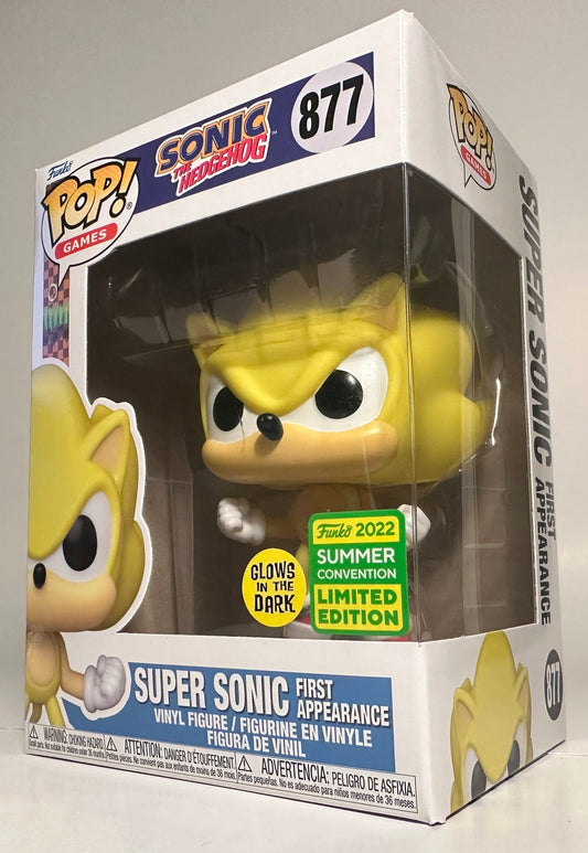 Sonic the Hedgehog - Super Sonic GITD (2020 Summer Convention Limited Edition) 877 Funko Pop!