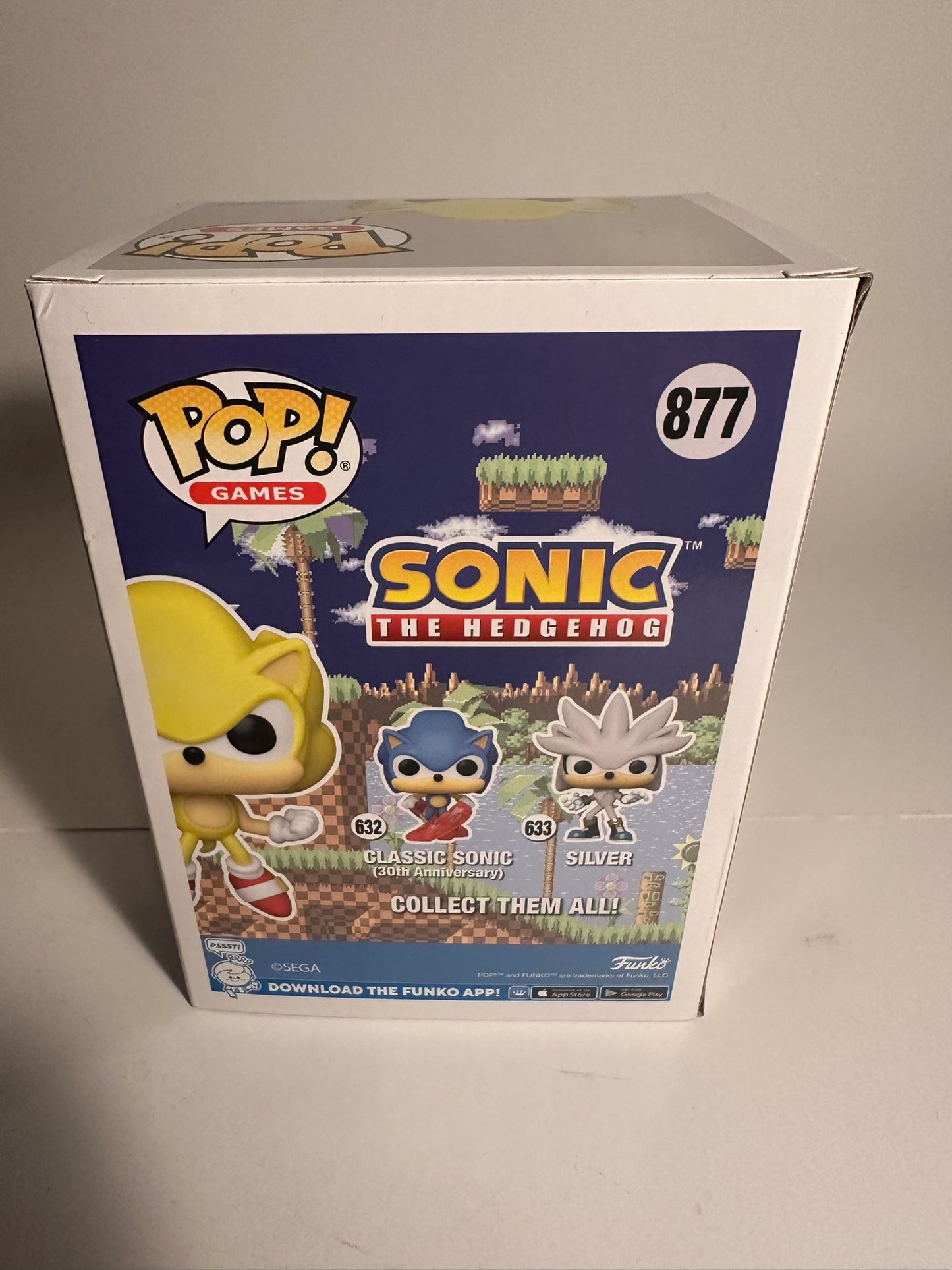 Sonic the Hedgehog - Super Sonic GITD (2020 Summer Convention Limited Edition) 877 Funko Pop!