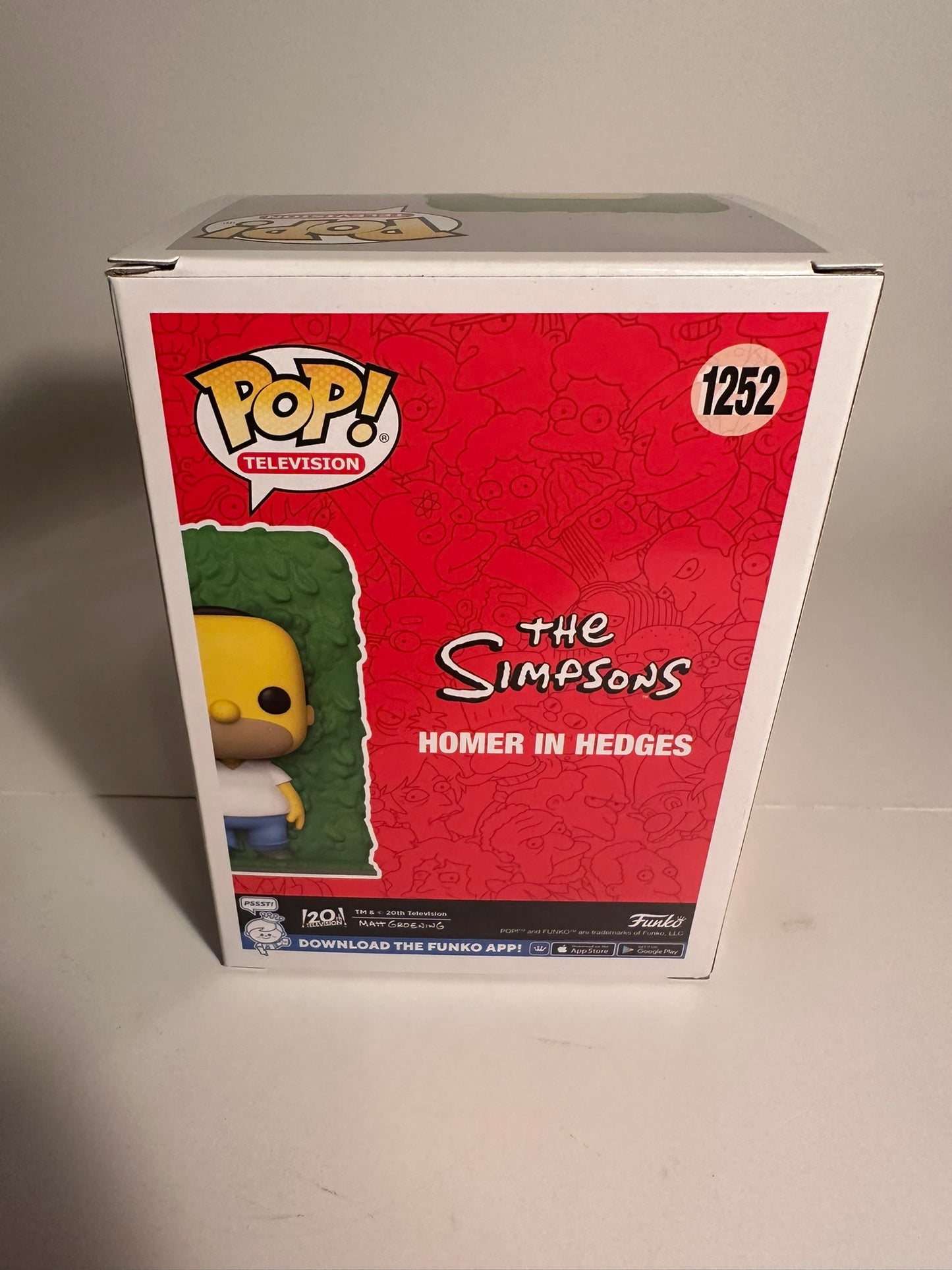 The Simpsons - Homer in Hedges (Entertainment Earth Limited Edition) 1252 Funko Pop!