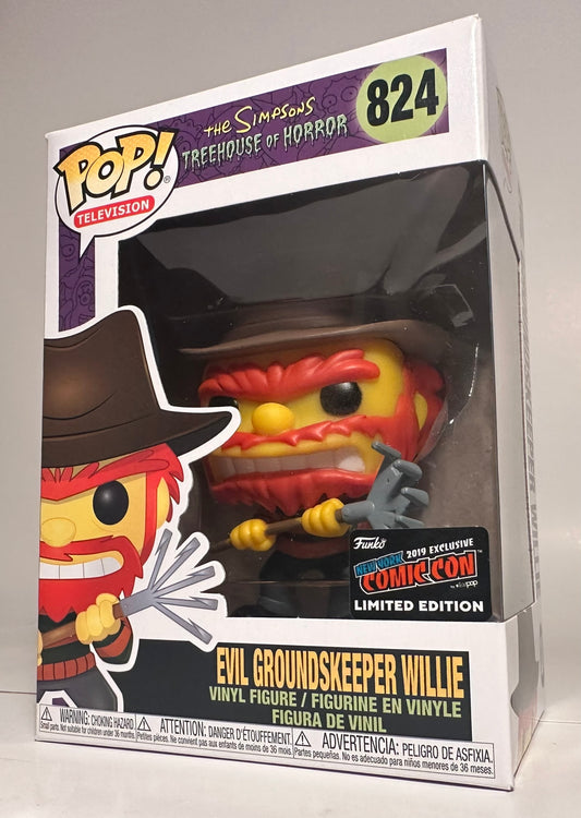 The Simpsons - Evil Groundskeeper Willie (2019 NY Comic Con Limited Edition) 824 Funko Pop!