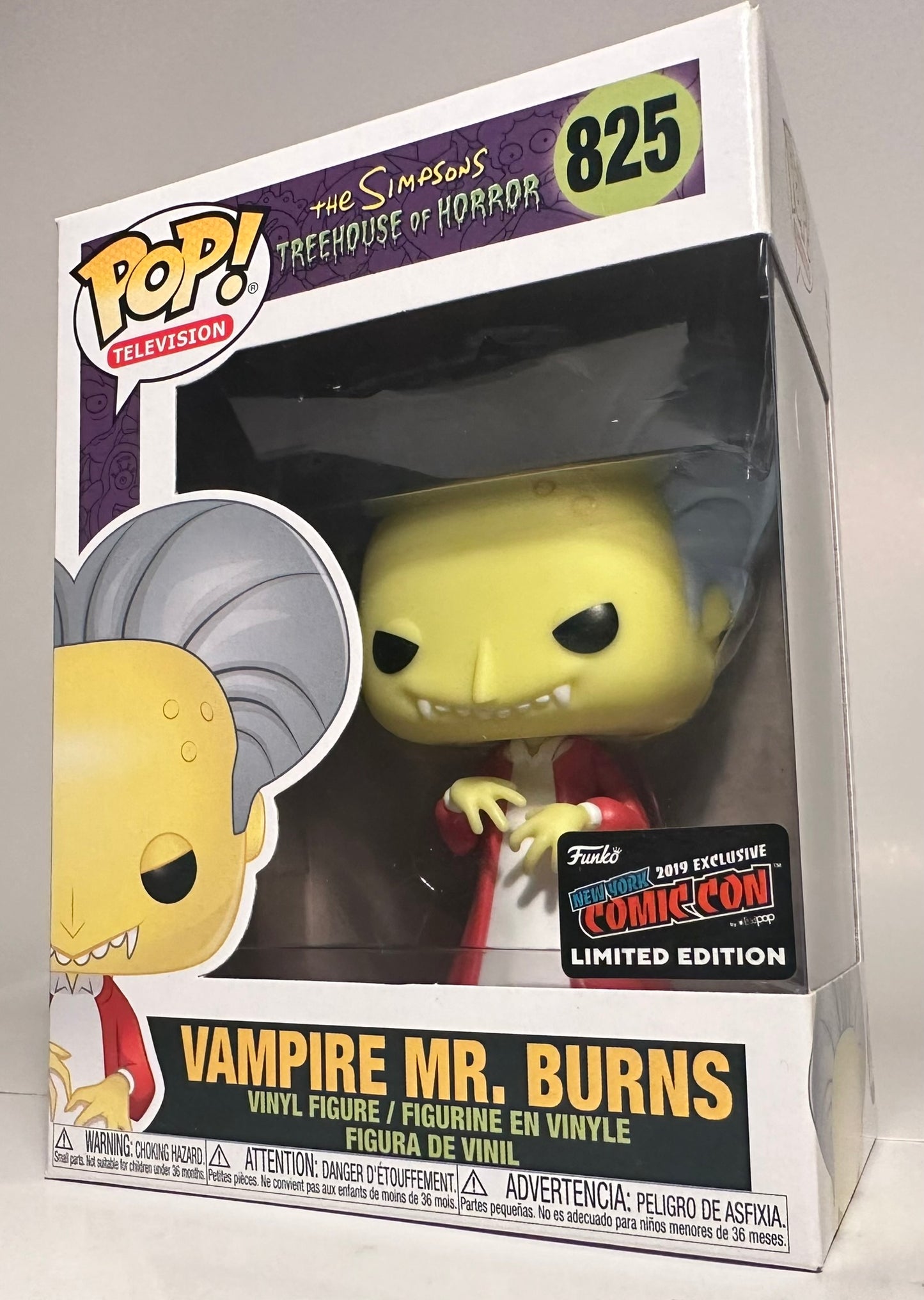 The Simpsons - Vampire Mr Burns (2019 NY Comic Con Limited Edition) 825 Funko Pop!