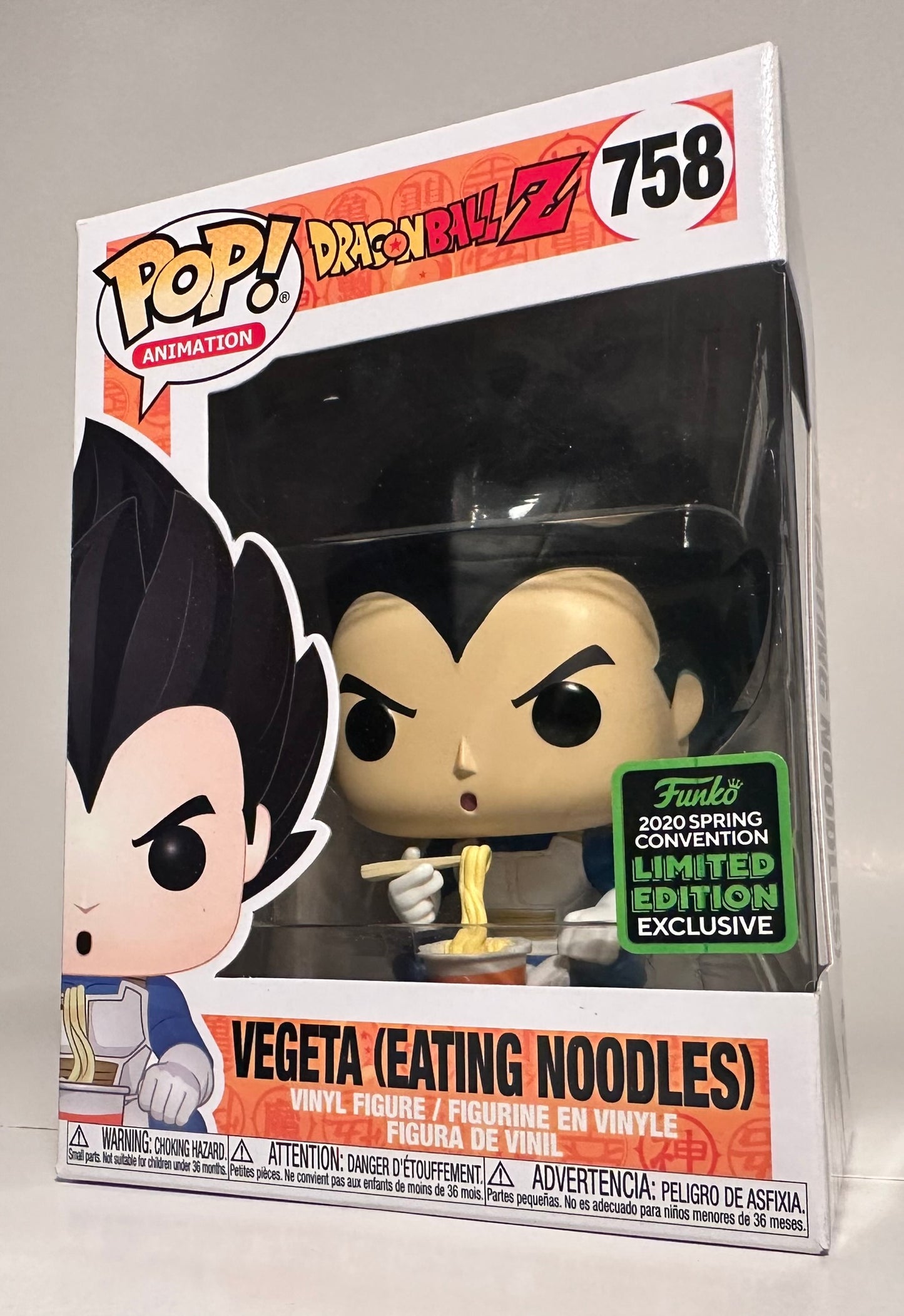 Dragon Ball Z - Vegeta (Eating Noodles) (2020 Spring Convention Limited Edition) 758 Funko Pop!