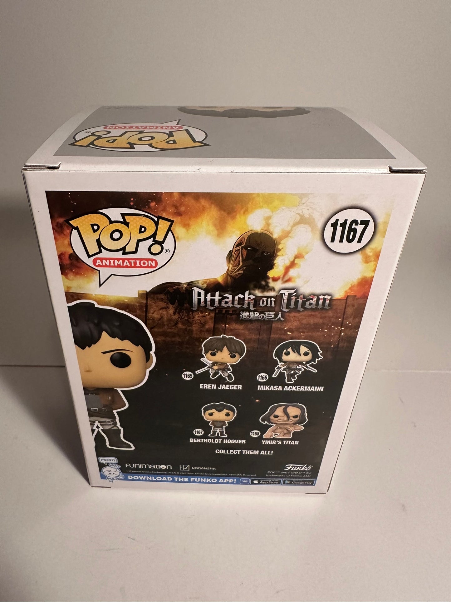 Attack on Titan - Bertholdt Hoover 1167 Funko Pop!