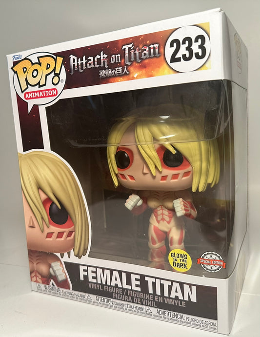 Attack on Titan - Female Titan 6" GITD (Special Edition) 233 Funko Pop!