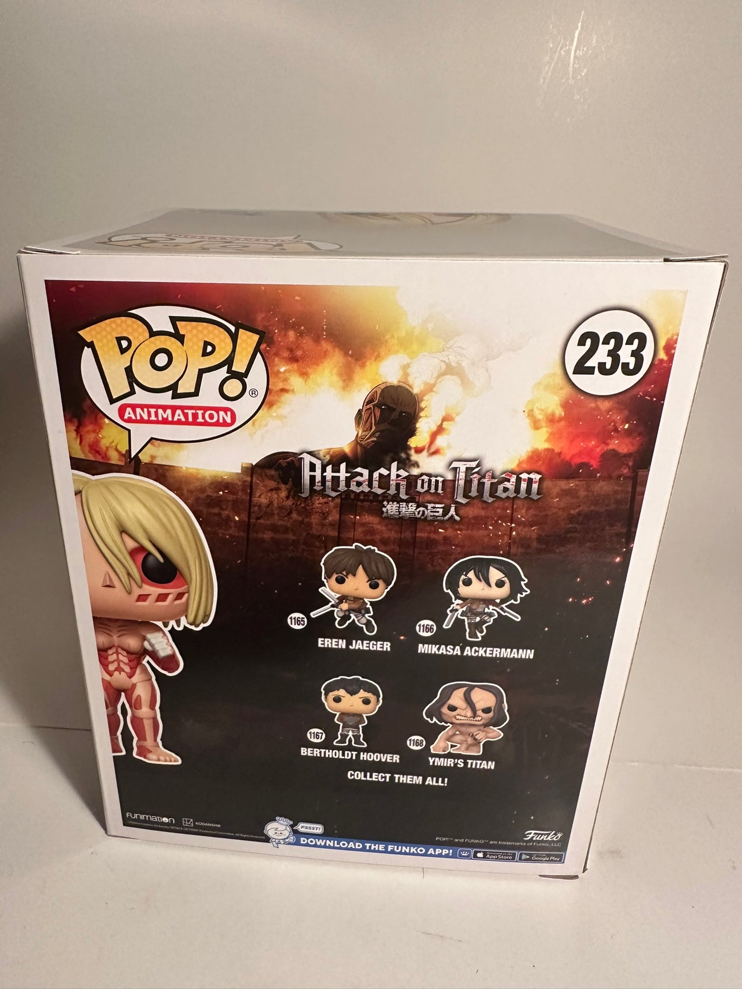 Attack on Titan - Female Titan 6" GITD (Special Edition) 233 Funko Pop!