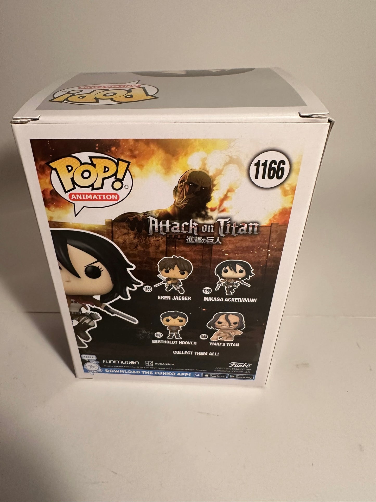 Attack on Titan - Mikasa Ackermann	1166 Funko Pop!