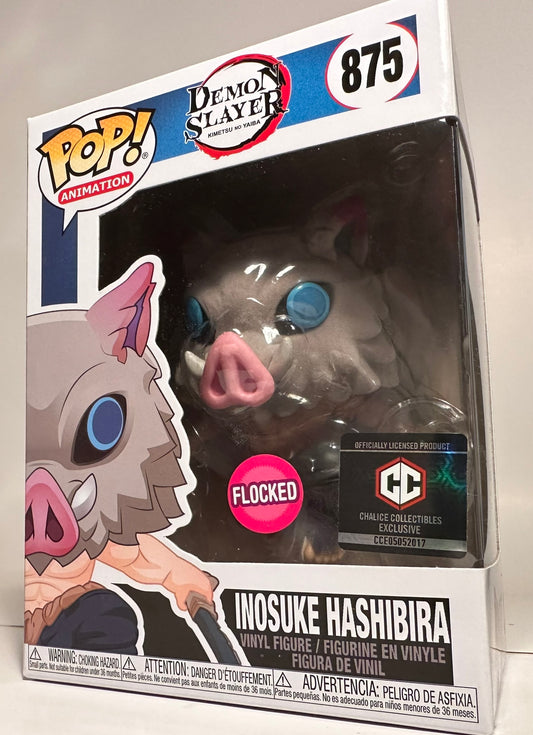 Demon Slayer - Inosuke Hashibira FLOCKED (Chalice Exclusive)	875 Funko Pop!