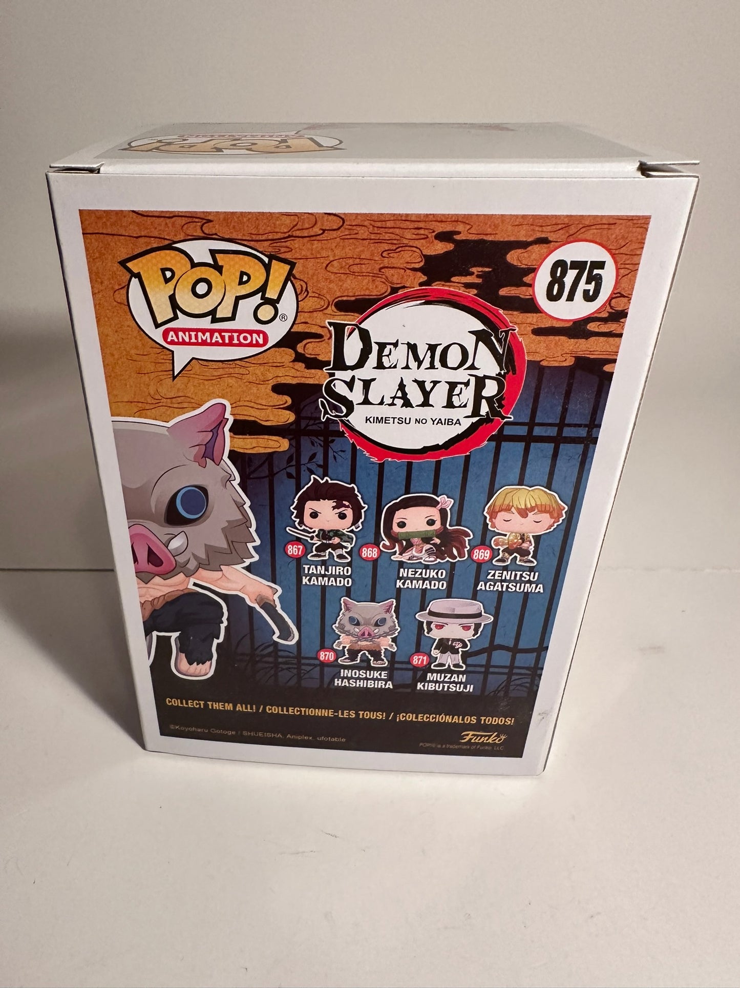 Demon Slayer - Inosuke Hashibira FLOCKED (Chalice Exclusive)	875 Funko Pop!