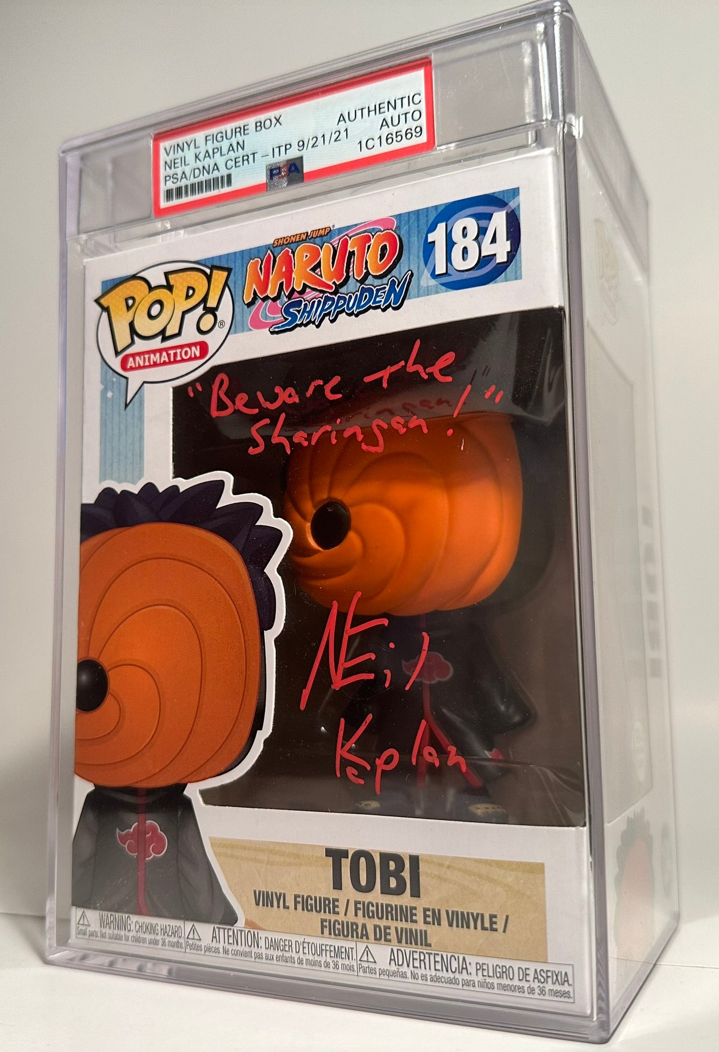 PSA Signed Naruto buy Funko pop of Tobi