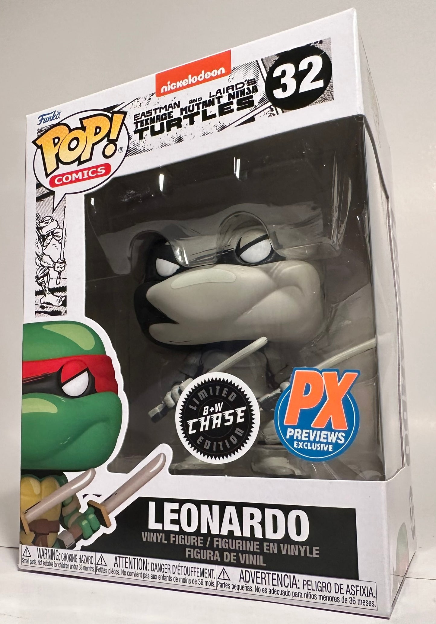 Teenage Mutant Ninja Turtles - Leonardo CHASE (PX Previews Exclusive)	32 Funko Pop!