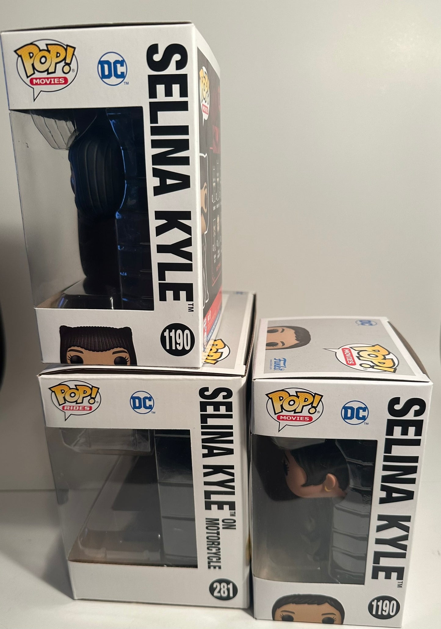 DC - Selina Kyle CHASE+COMMON 1190 RIDES 281 *Bundle* Funko Pop!