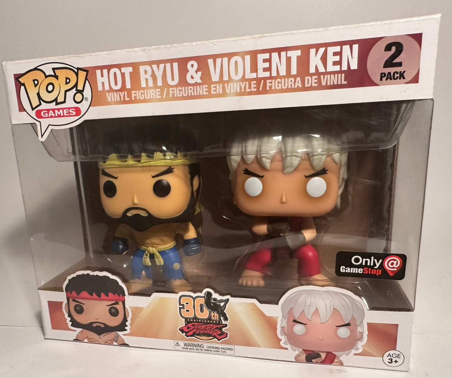 Street Fighter - Hot Ryu & Violent Ken (Gamestop Exclusive) 2 Pack Funko Pop!