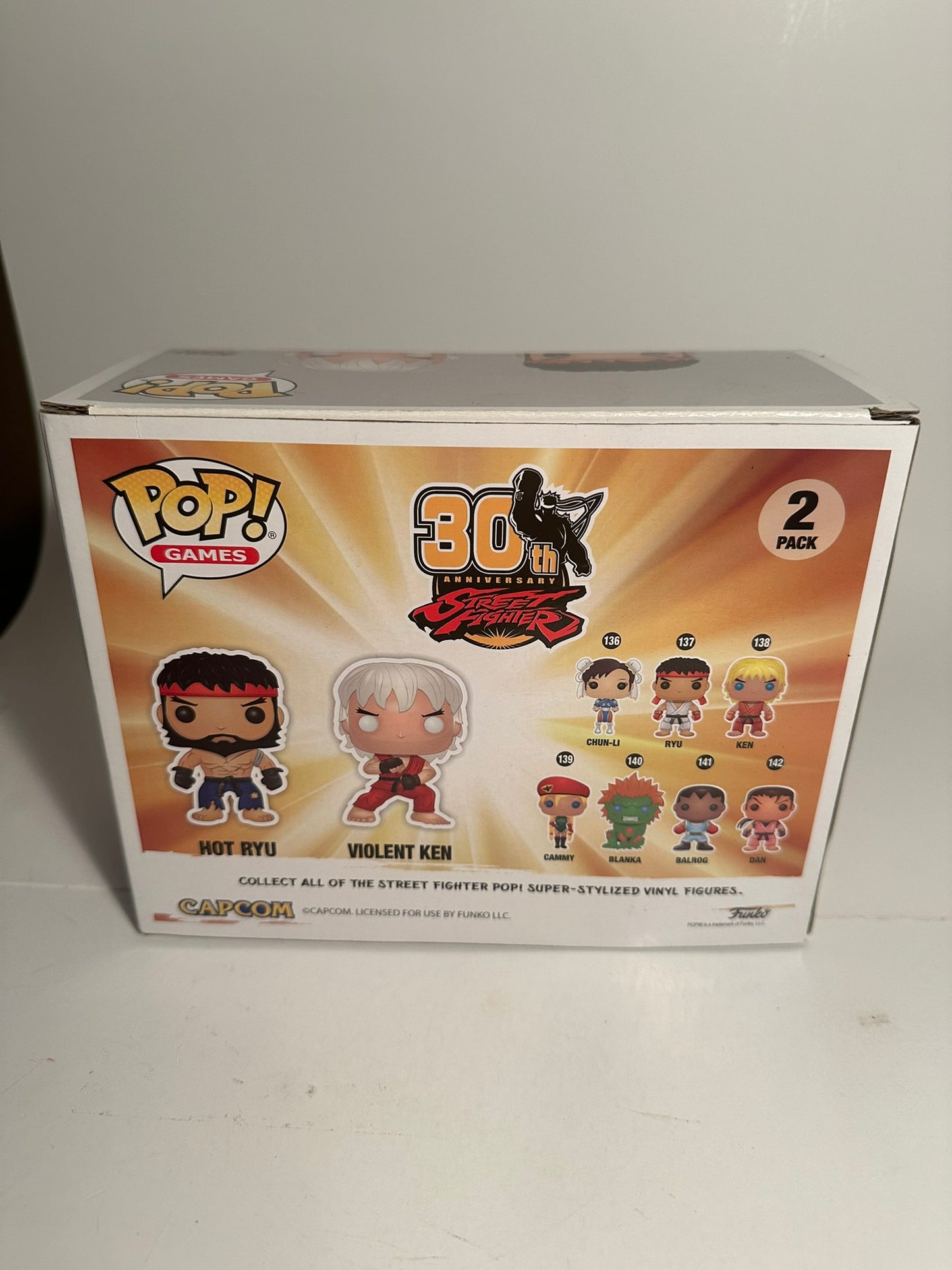 Street Fighter - Hot Ryu & Violent Ken (Gamestop Exclusive) 2 Pack Funko Pop!