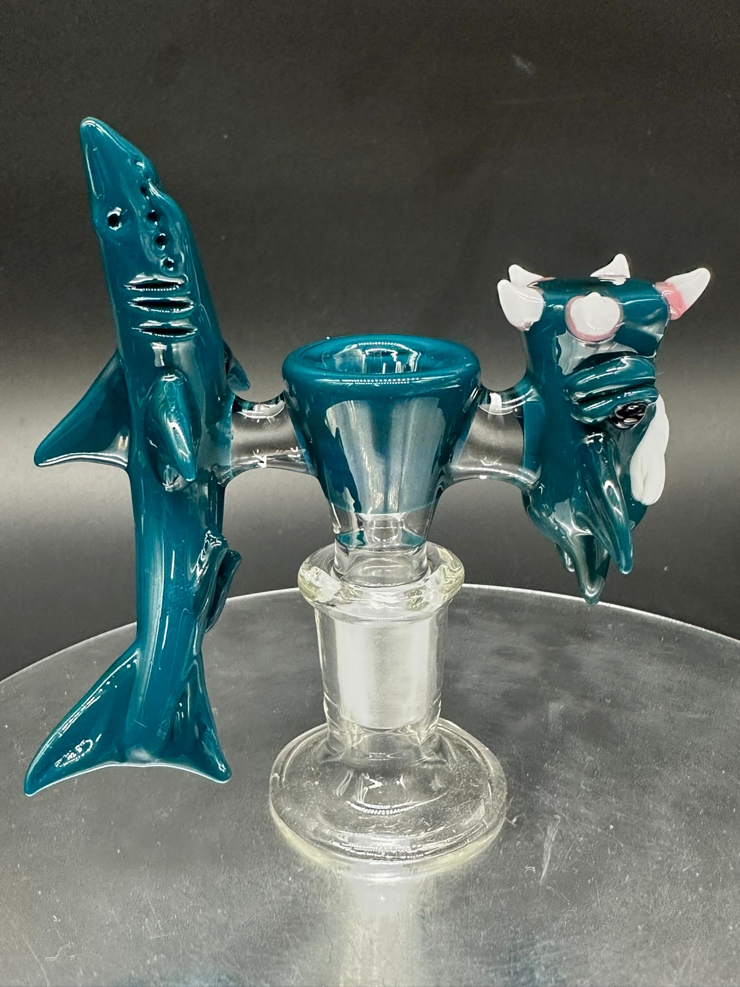Blue Spruse Shark+Grubber/Scalien 14mm 1-hole Bowl